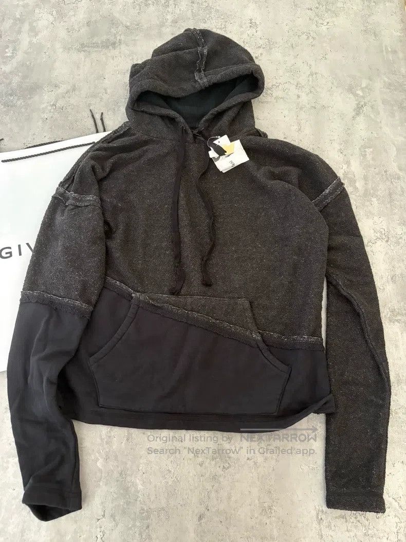 Greg Lauren Greg Lauren Black Cotton Patchwork Sweatshirt Size US M / EU 48-50 / 2 - 1 Thumbnail