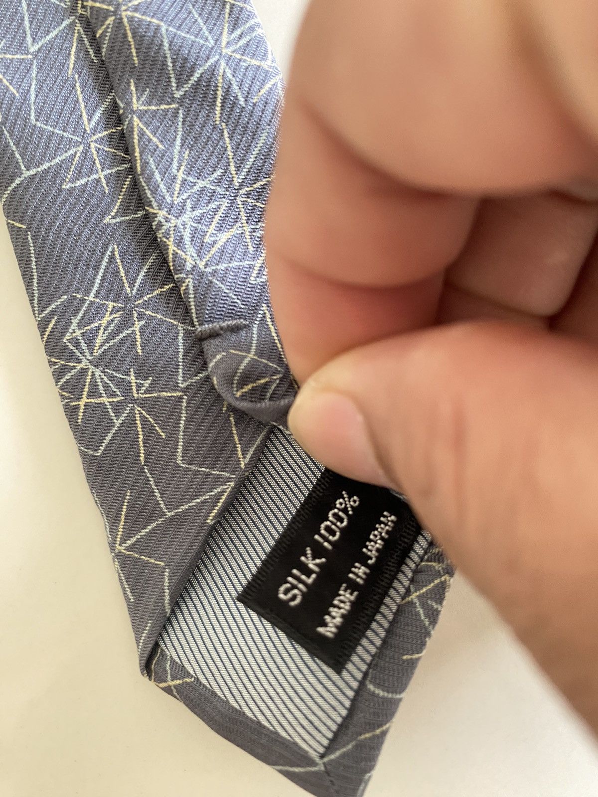 Homme Plisse Issey Miyake × Issey Miyake × Vintage ISSEY MIYAKE STUDIO VINTAGE SILK NECK TIE Size ONE SIZE - 5 Thumbnail