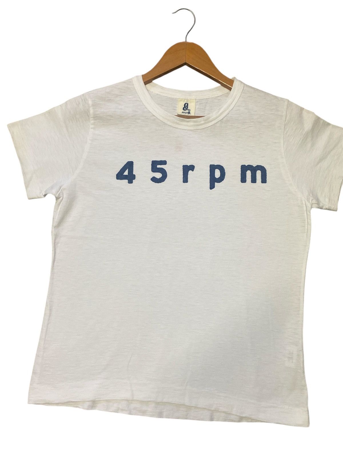 45rpm × Japanese Brand × Vintage 💥RARE💥VINTAGE 45RPM SPELLOUT SINGLE STITCH SHIRT TEE🔥 Size US S / EU 44-46 / 1 - 3 Thumbnail