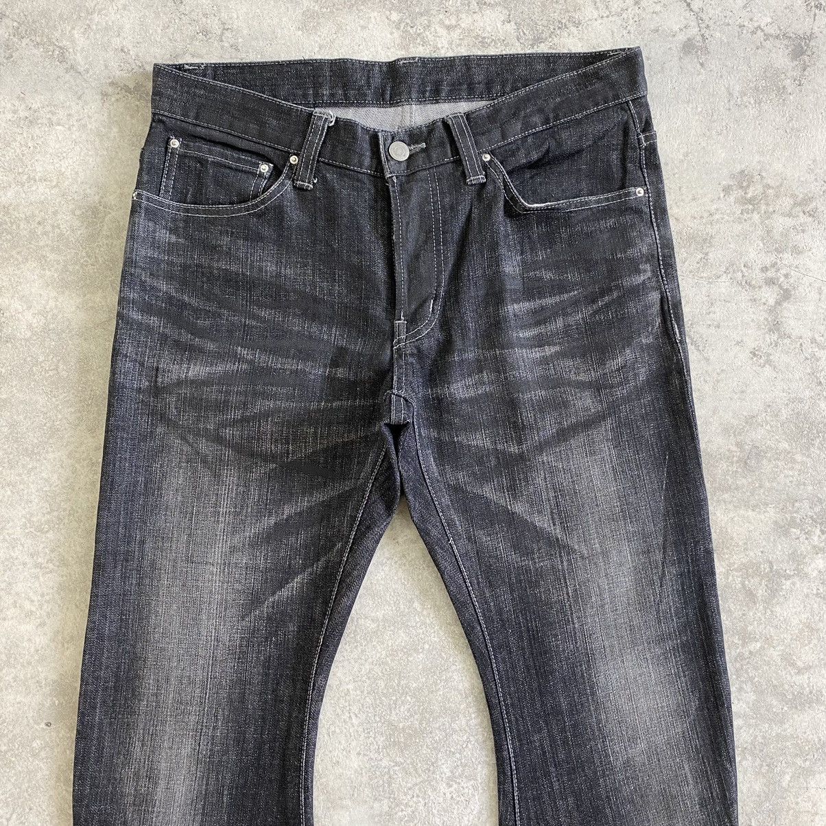 Tornado Mart 2000’s Tornado Mart Made In Japan Curved Leg Denim Jeans Size US 30 / EU 46 - 3 Thumbnail