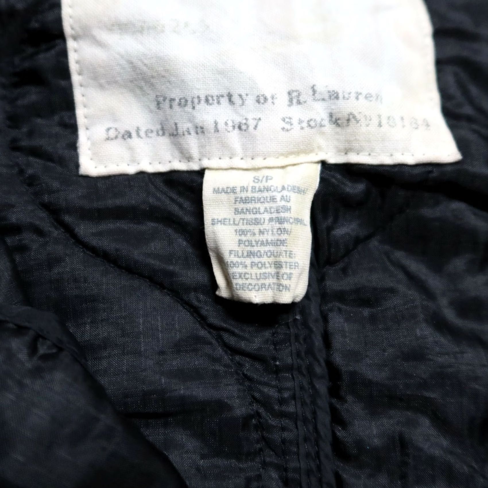 Vintage Denim & Supply Ralph Lauren M-65 Jacket Men S Black Nylon Shirt Size US S / EU 44-46 / 1 - 6 Thumbnail