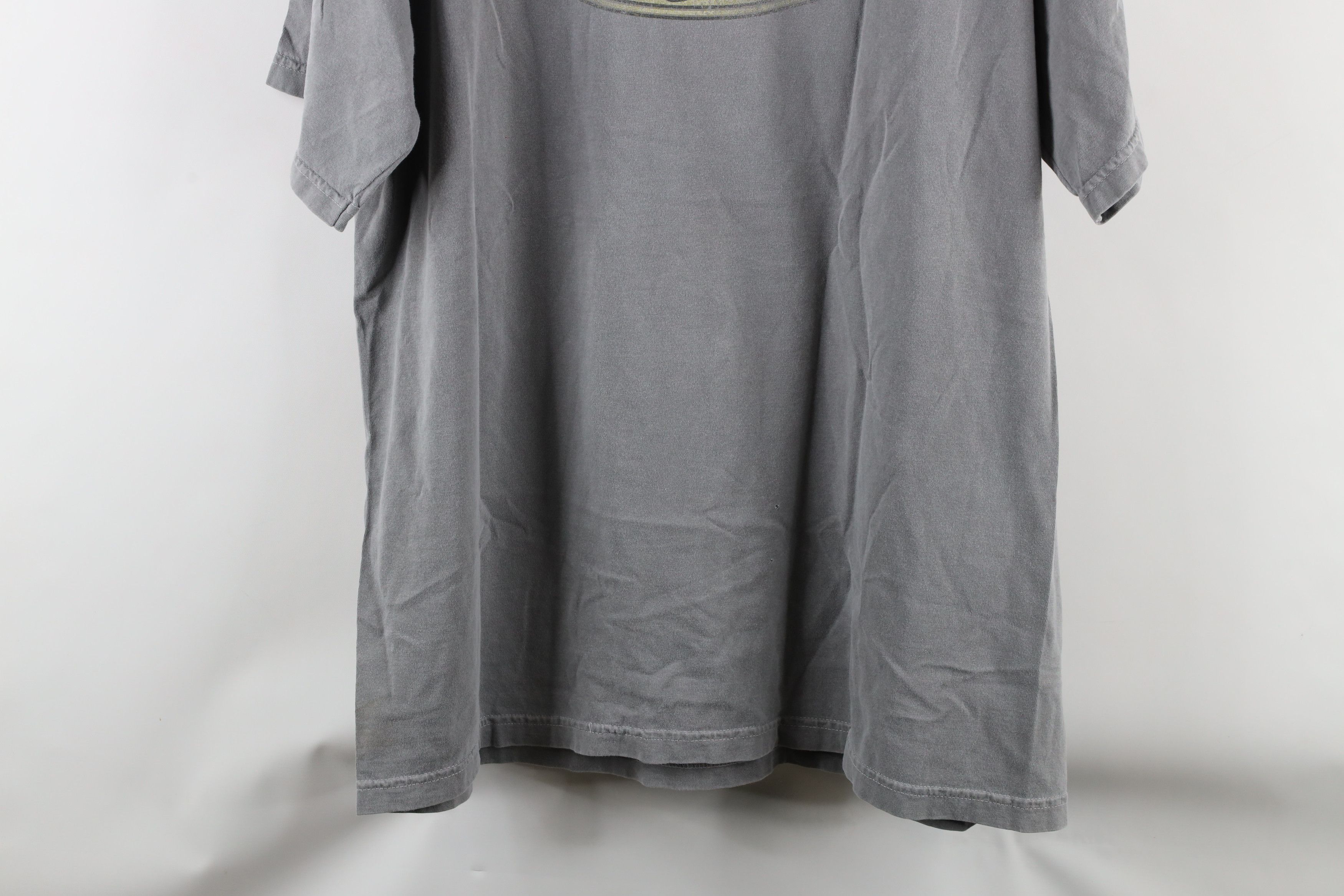 Vintage Vintage Y2K Streetwear Stonewash Cool T-Shirt Gray Cotton Size US XL / EU 56 / 4 - 10 Thumbnail