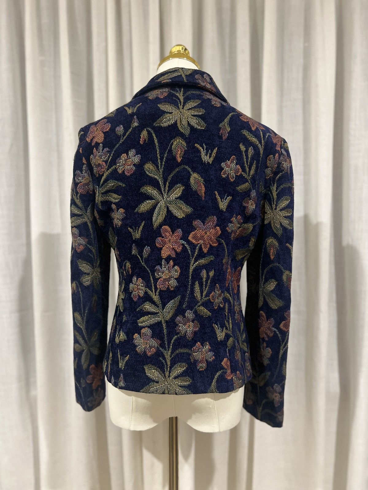 Other Jessica Howard Jacquard Floral Blazer | Late 80s-Early 90s Size L / US 10 / IT 46 - 3 Thumbnail
