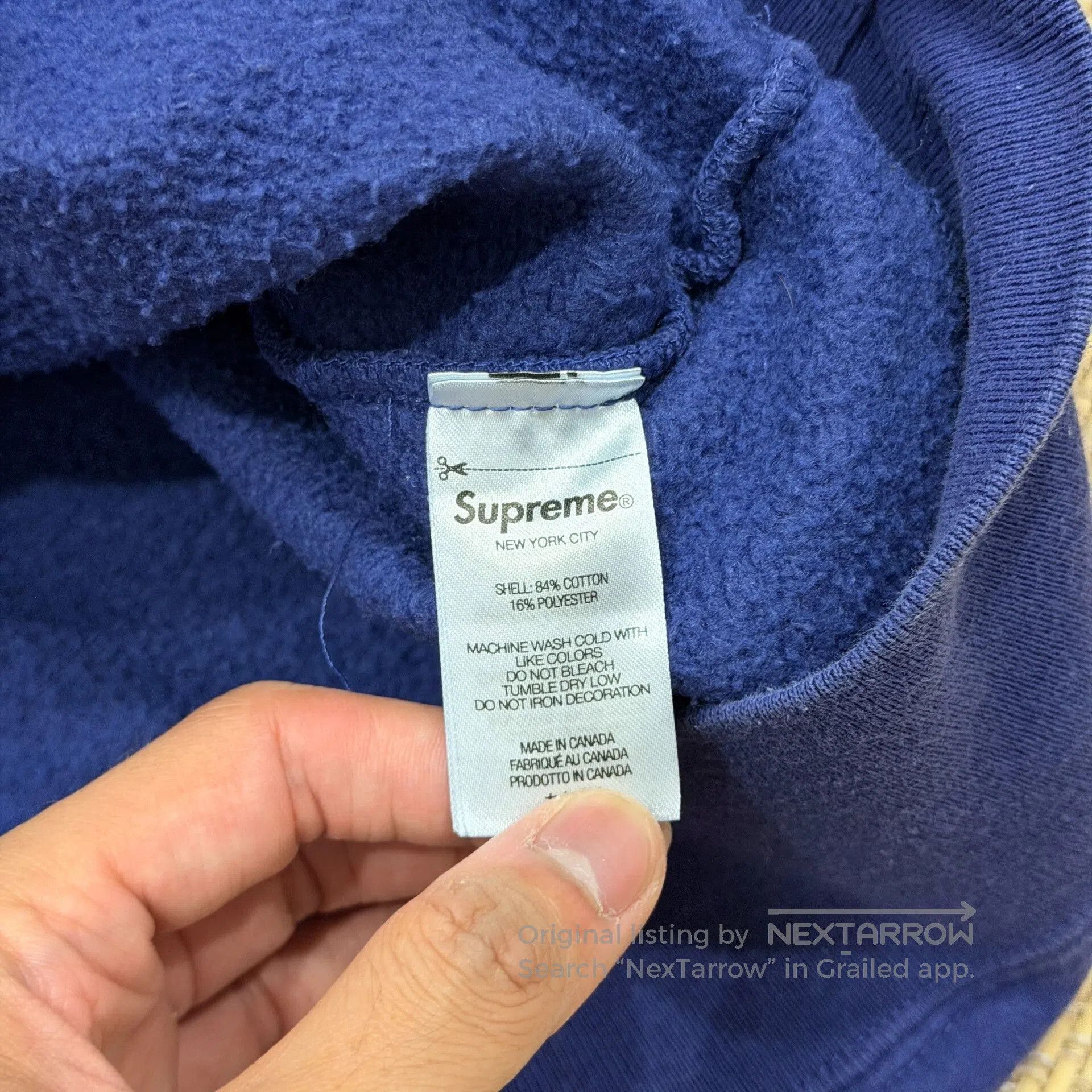 Supreme Supreme Blue Purple Logo Hoodie. Size US XL / EU 56 / 4 - 7 Thumbnail