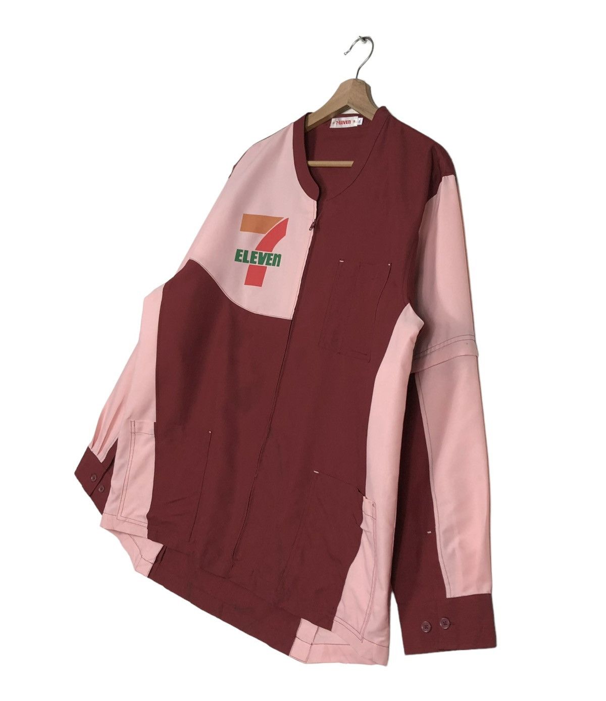 Japanese Brand 🔥VINTAGE WORK JACKET 7-ELEVEN BIG LOGO SPELL OUT Size US M / EU 48-50 / 2 - 2 Thumbnail