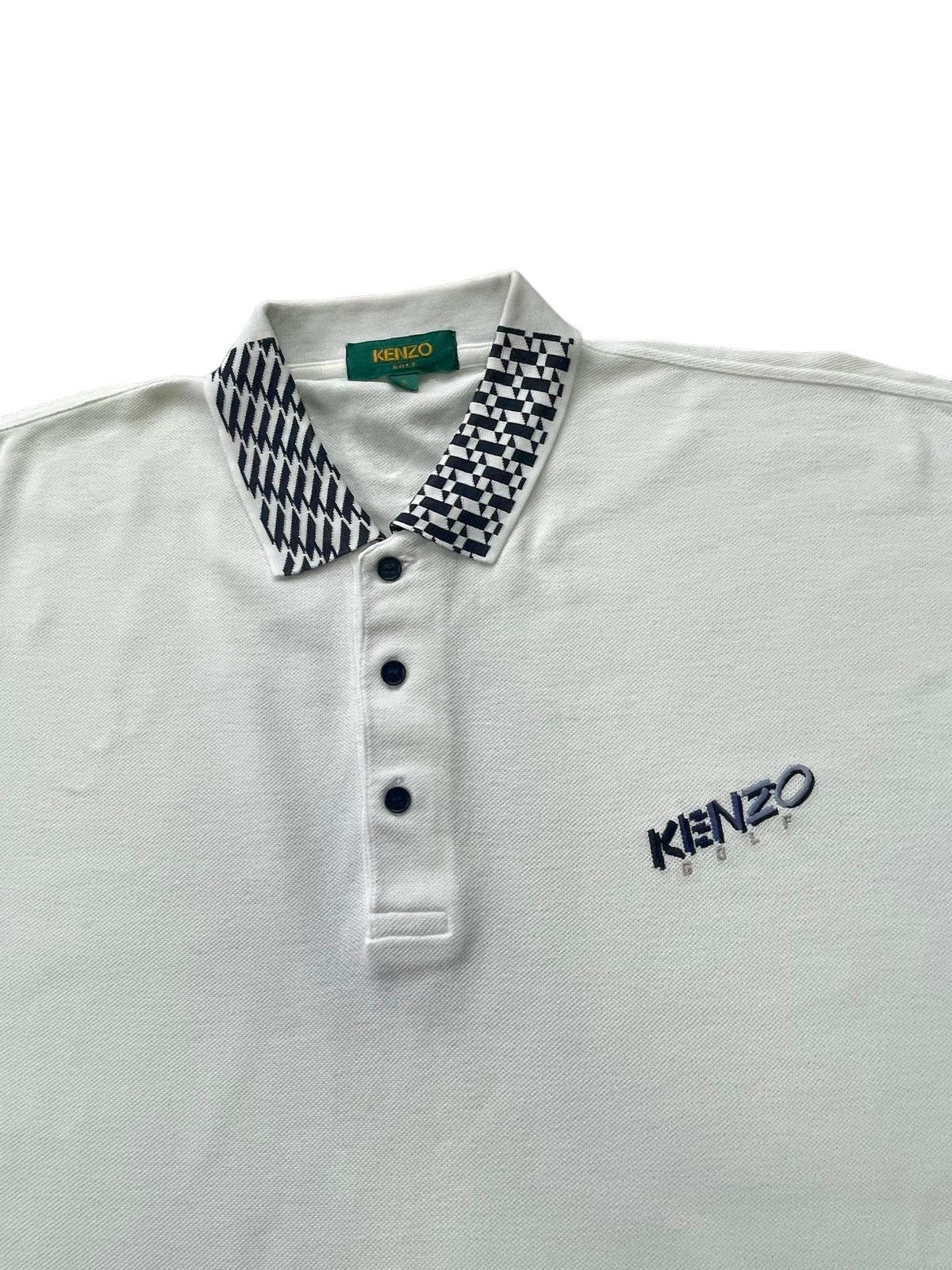 Kenzo Vintage Kenzo Golf Polo Long Sleave Size US XL / EU 56 / 4 - 3 Thumbnail