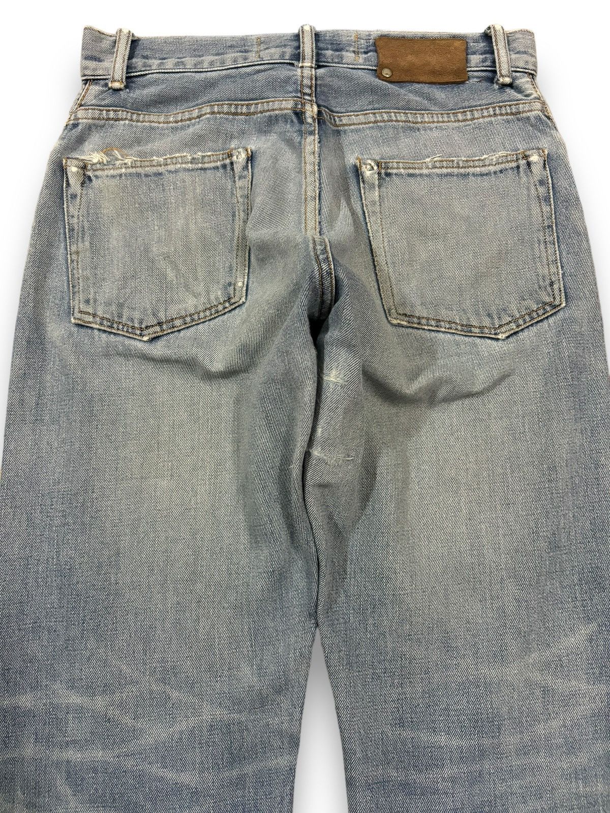 Japanese Brand Vintage Men Without A Country Selvedge Ripped Grunge Jeans Size US 29 - 12 Thumbnail