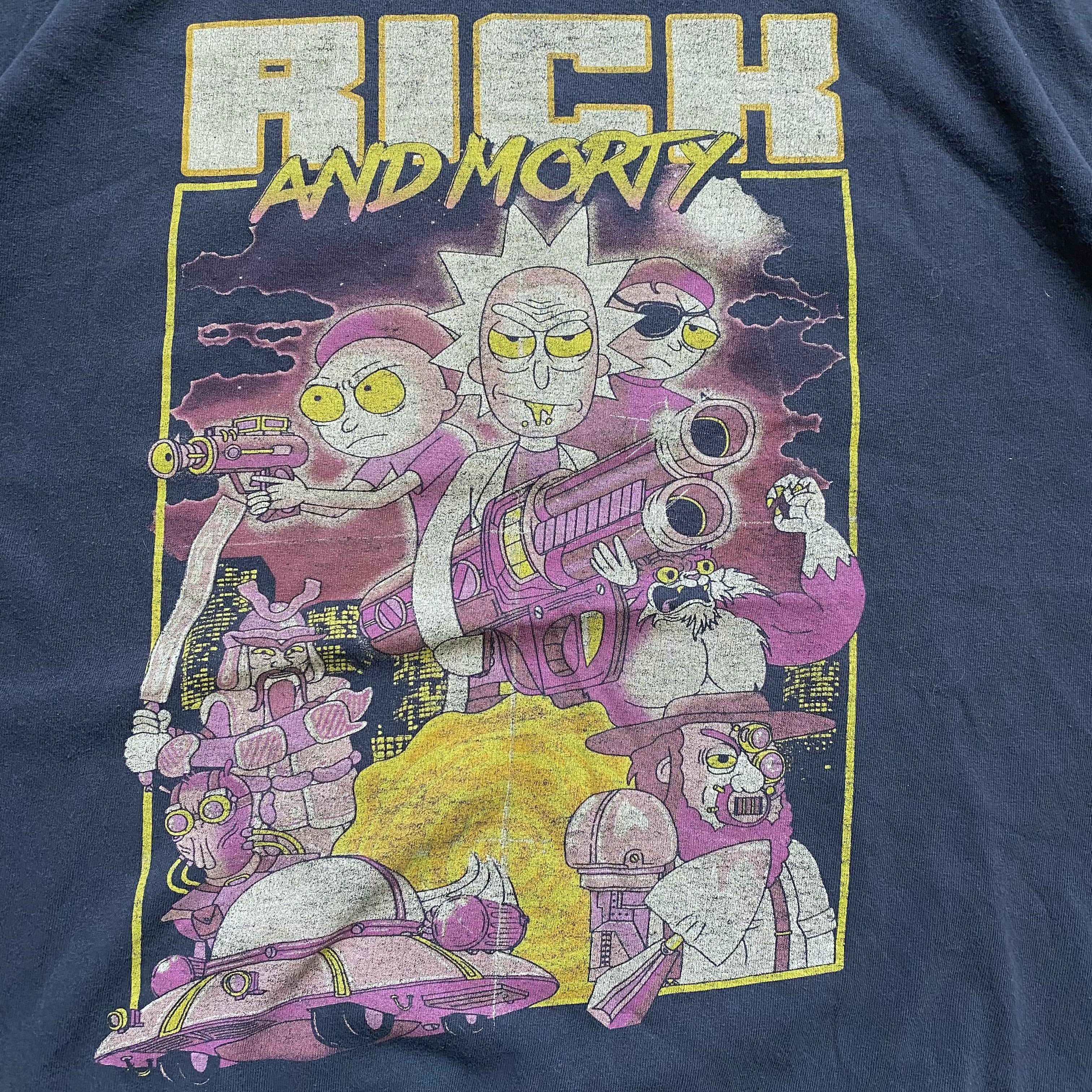 Band Tees 🛸 Faded Vintage Rick and Morty tee Distressed Size US L / EU 52-54 / 3 - 4 Thumbnail