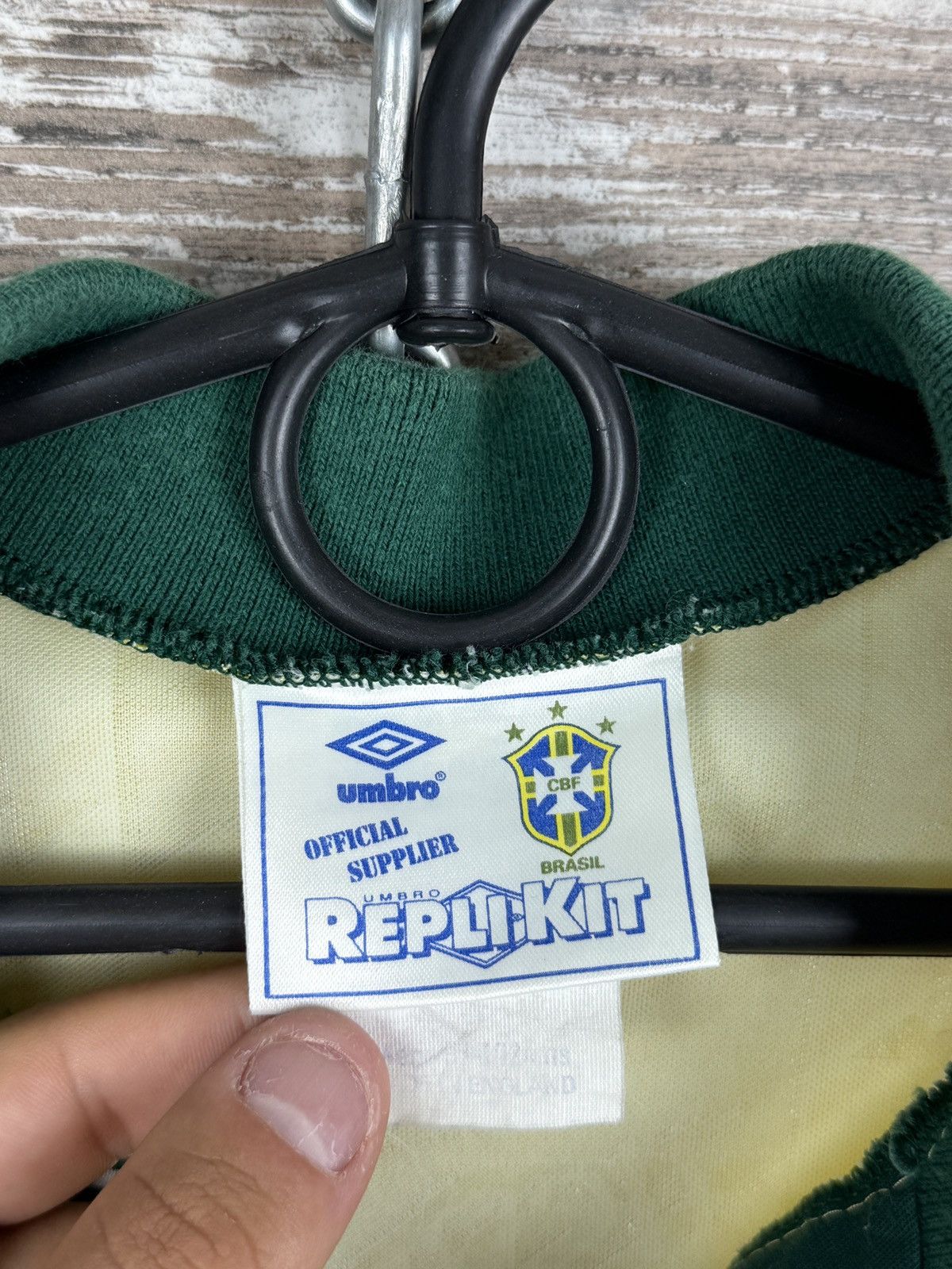 Home Vintage Umbro Brasil T-shirt soccer jersey Brazil tee