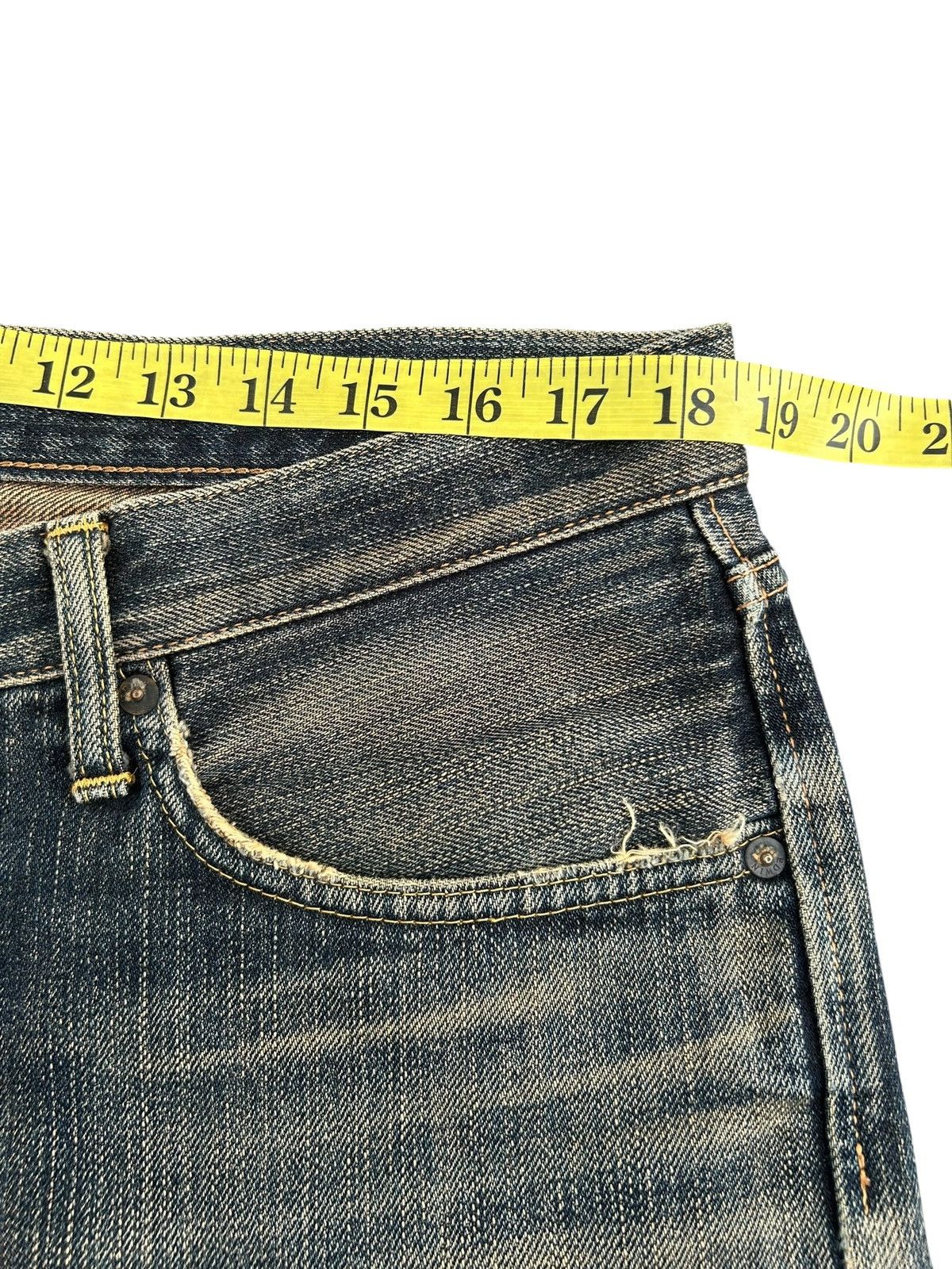 Kapital Vintage Edwin 505z Selvedge Rusty Mud Wash Denim Jeans Size US 37 - 15 Thumbnail