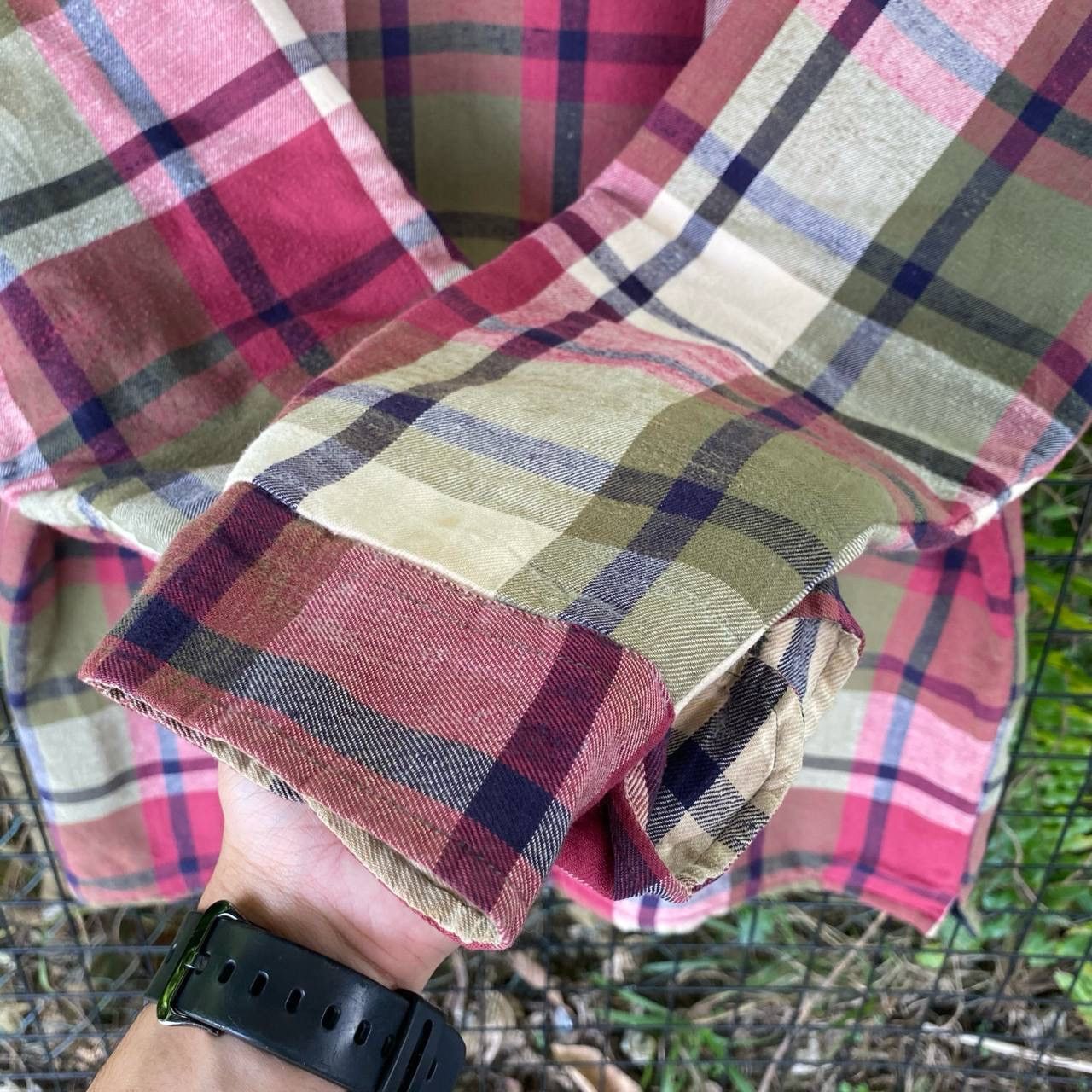Japanese Brand × Vintage Vintage Checkered Multicolour Flannel Jacket Size US XL / EU 56 / 4 - 9 Thumbnail