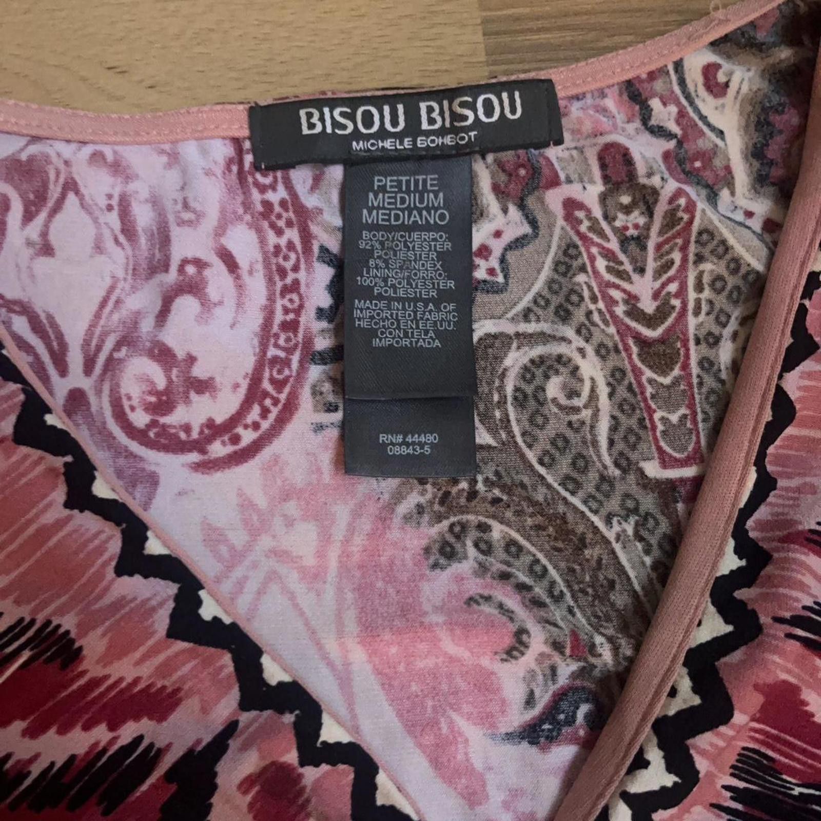 Other Pink and black paisley print top with ruffle detail #paisley Size M / US 6-8 / IT 42-44 - 6 Thumbnail