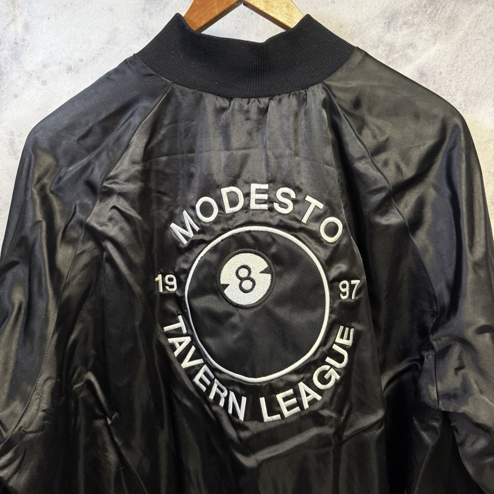 Vintage Vintage 8 Ball Billiards League Jacket Mens L 23.5x25.5 Size US L / EU 52-54 / 3 - 4 Thumbnail