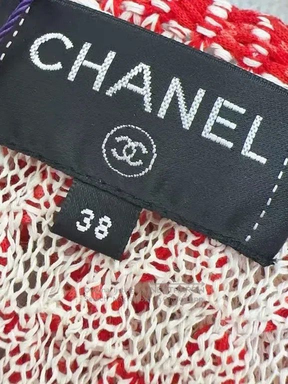 Chanel Chanel 17P red and white double-layer knitted short-sleeve Size XS / US 0-2 / IT 36-38 - 4 Thumbnail