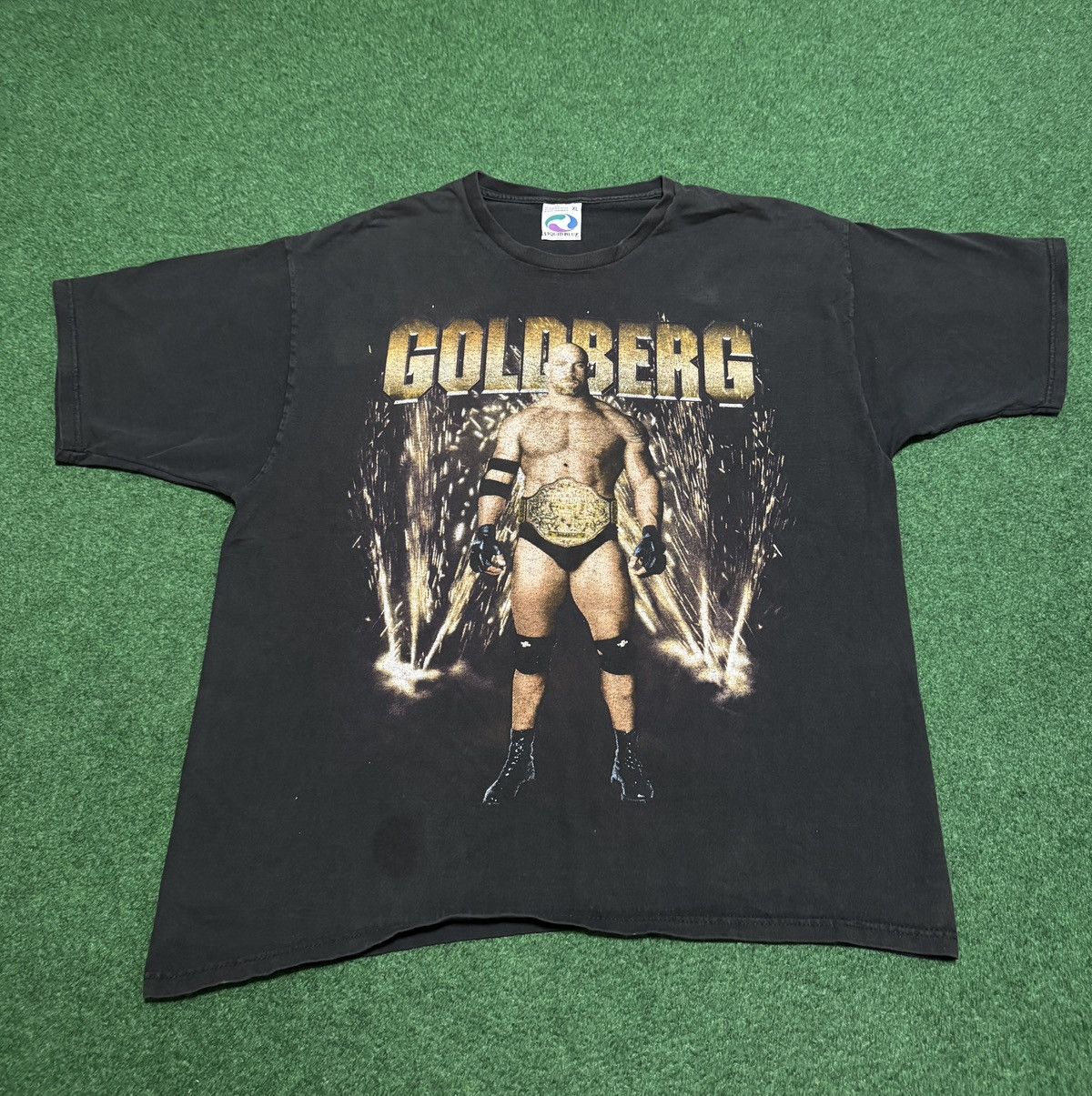 Liquid Blue Vintage 90s Goldberg Liquid Blue WCW XL Wrestling T Shirt Size US XL / EU 56 / 4 - 1 Thumbnail