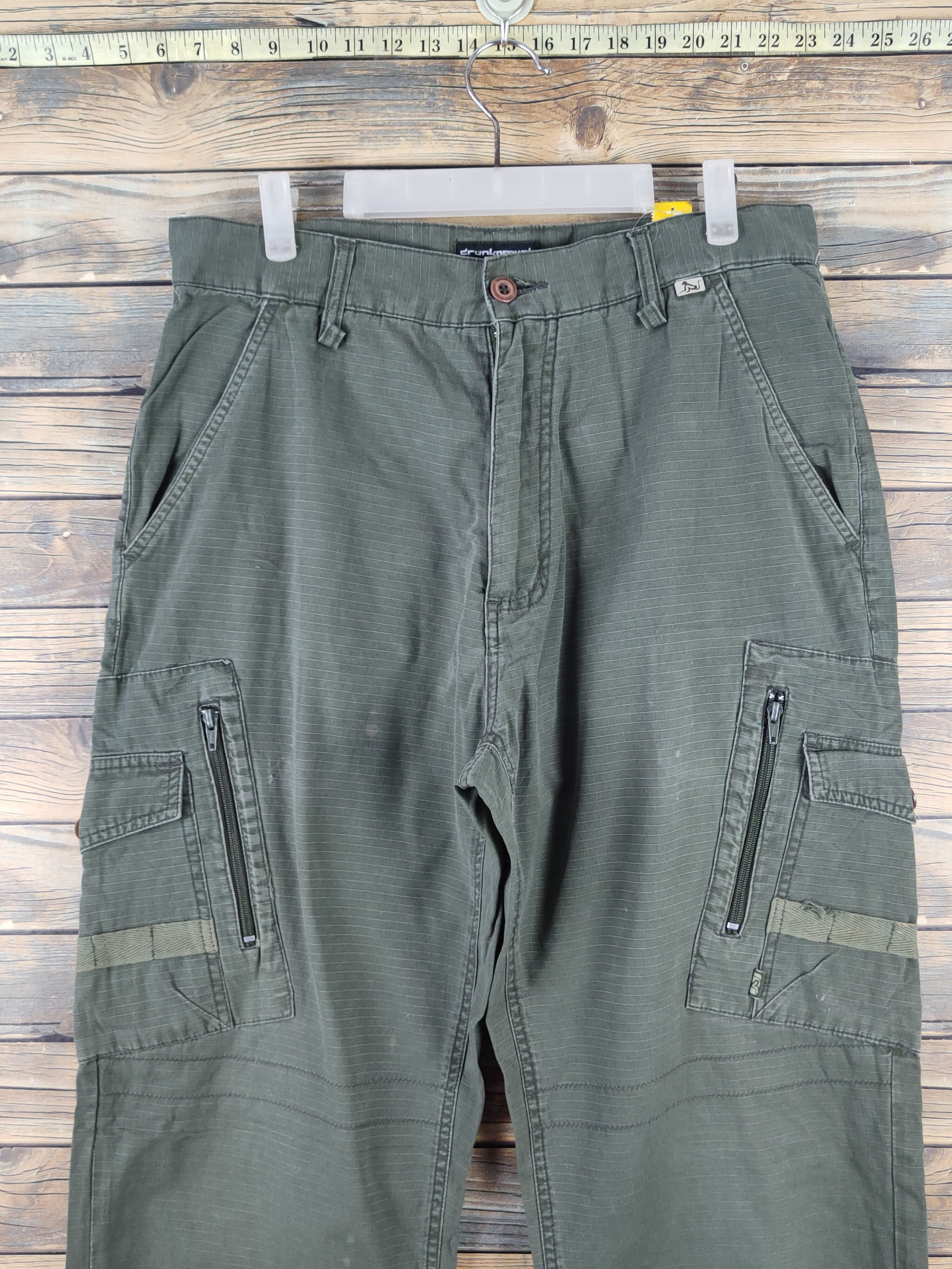 DrunknMunky DL Drunkn Munky Green Multipocket Tactical Cargo Pants #942 Size US 34 / EU 50 - 2 Thumbnail