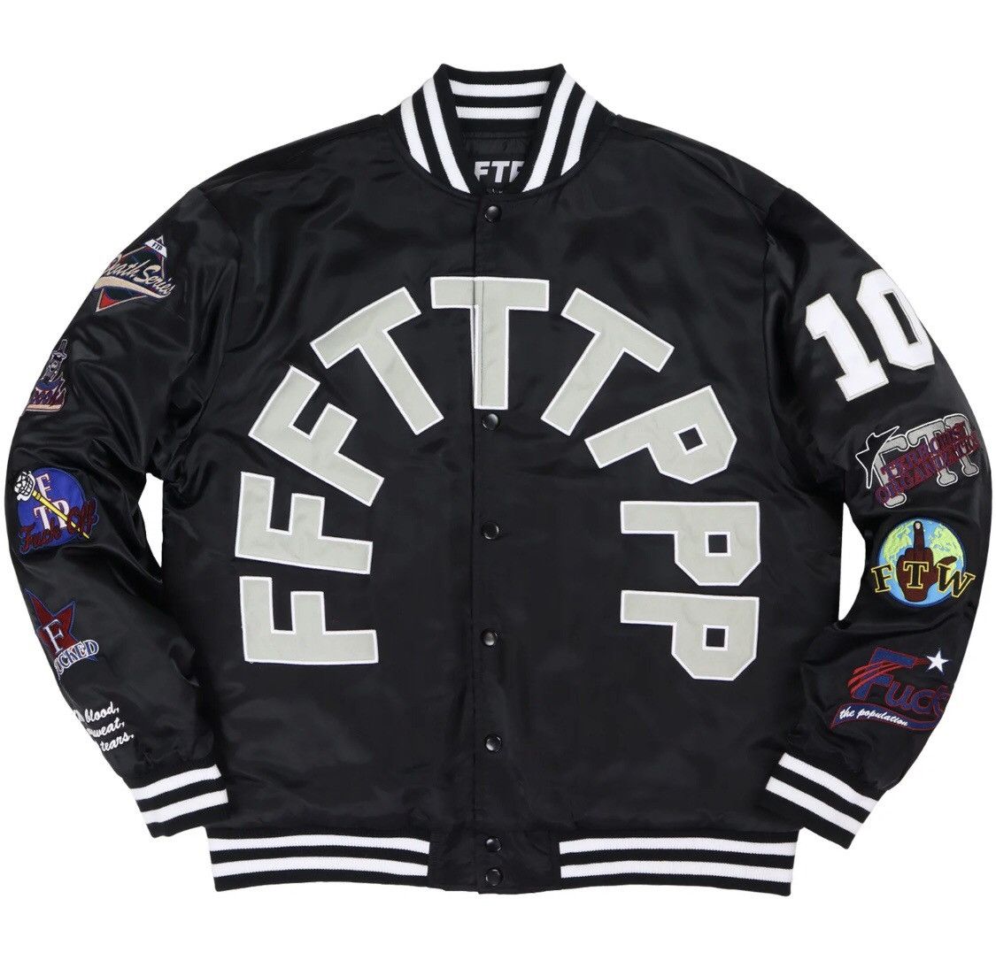 FTP 10 Year Varsity Jacket Black Men's - SS20 - US