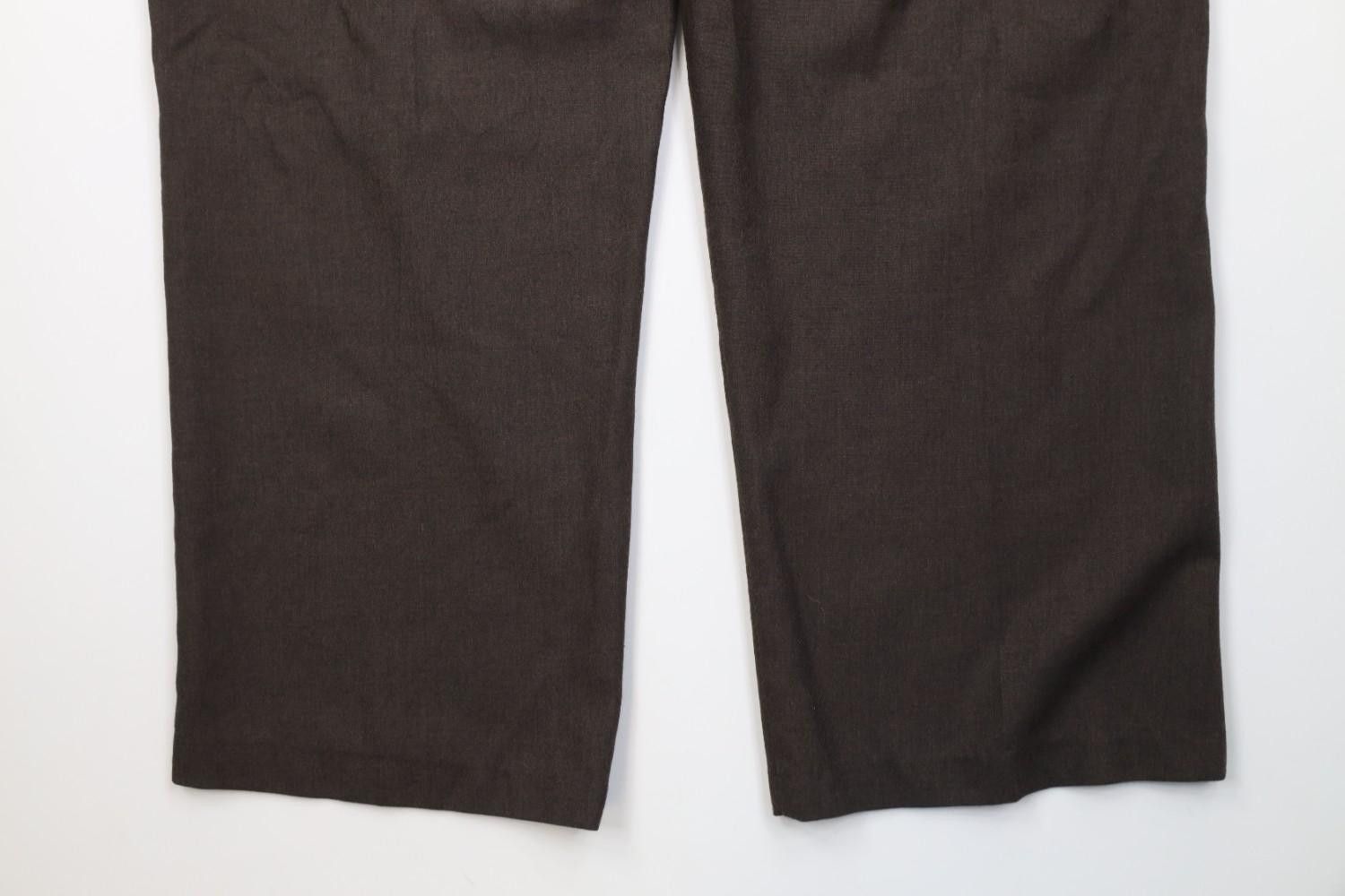 Vintage Vintage 70s Streetwear Wool Wide Leg Chino Pants Brown USA Size US 44 / EU 60 - 11 Thumbnail