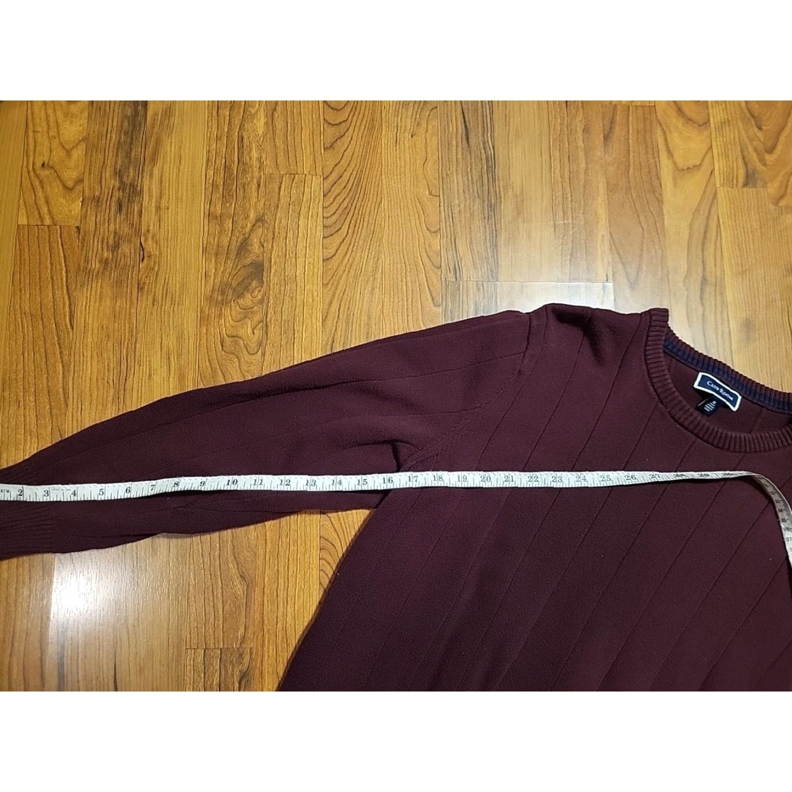 Club Room VINTAGE Club Room Pullover Cotton Sweater XL Burgundy 44" Chest Boho Mens 1990s Shirt Size US XL / EU 56 / 4 - 4 Thumbnail