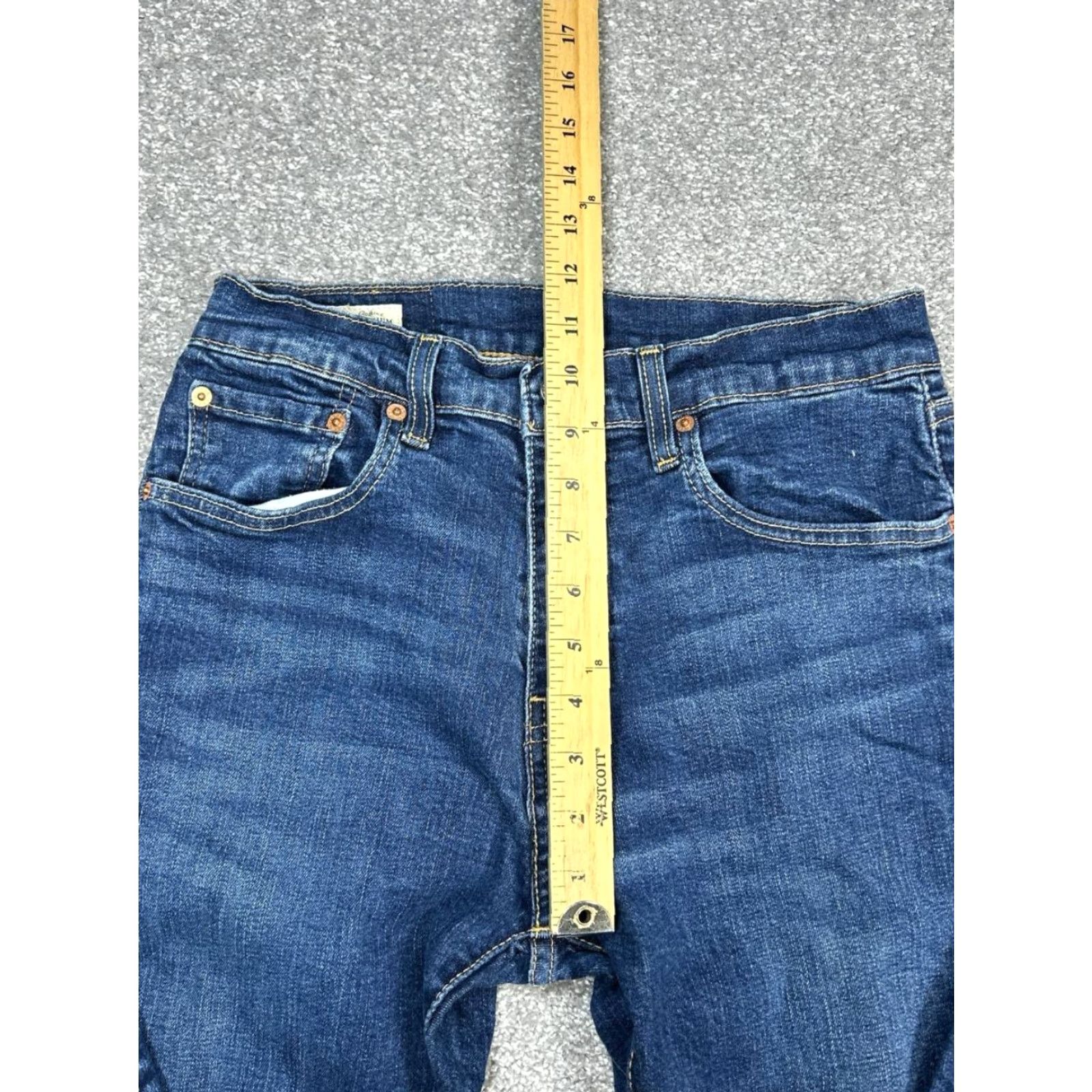 Levi's Levi's 512 Slim Jeans Mens 31 Blue Denim Mid Rise Straight Leg 28x28 Size US 31 - 4 Thumbnail