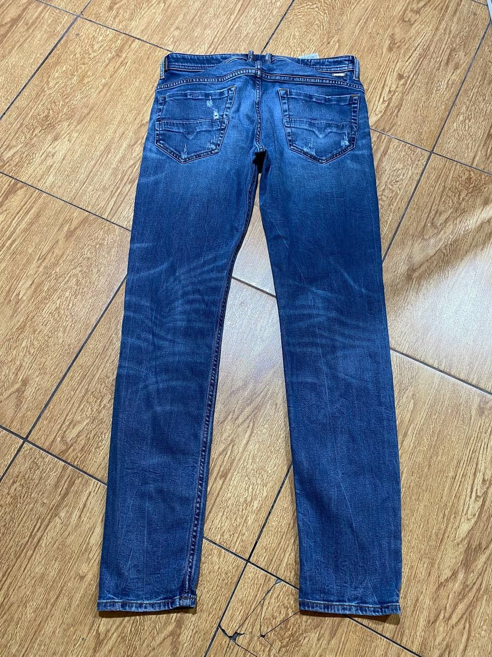 Diesel DIESEL Thommer Jeans Slim Skinny Blue Cotton Stretch Ripped Size US 33 - 11 Thumbnail