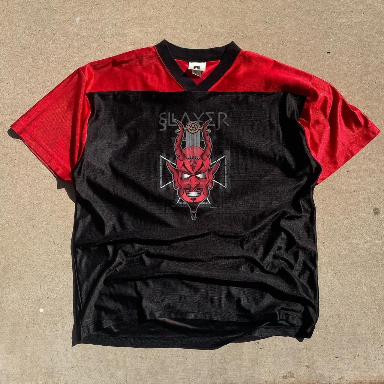 Vintage Vintage Winterland 1998 Slayer Jersey Size US XL / EU 56 / 4 - 1 Thumbnail