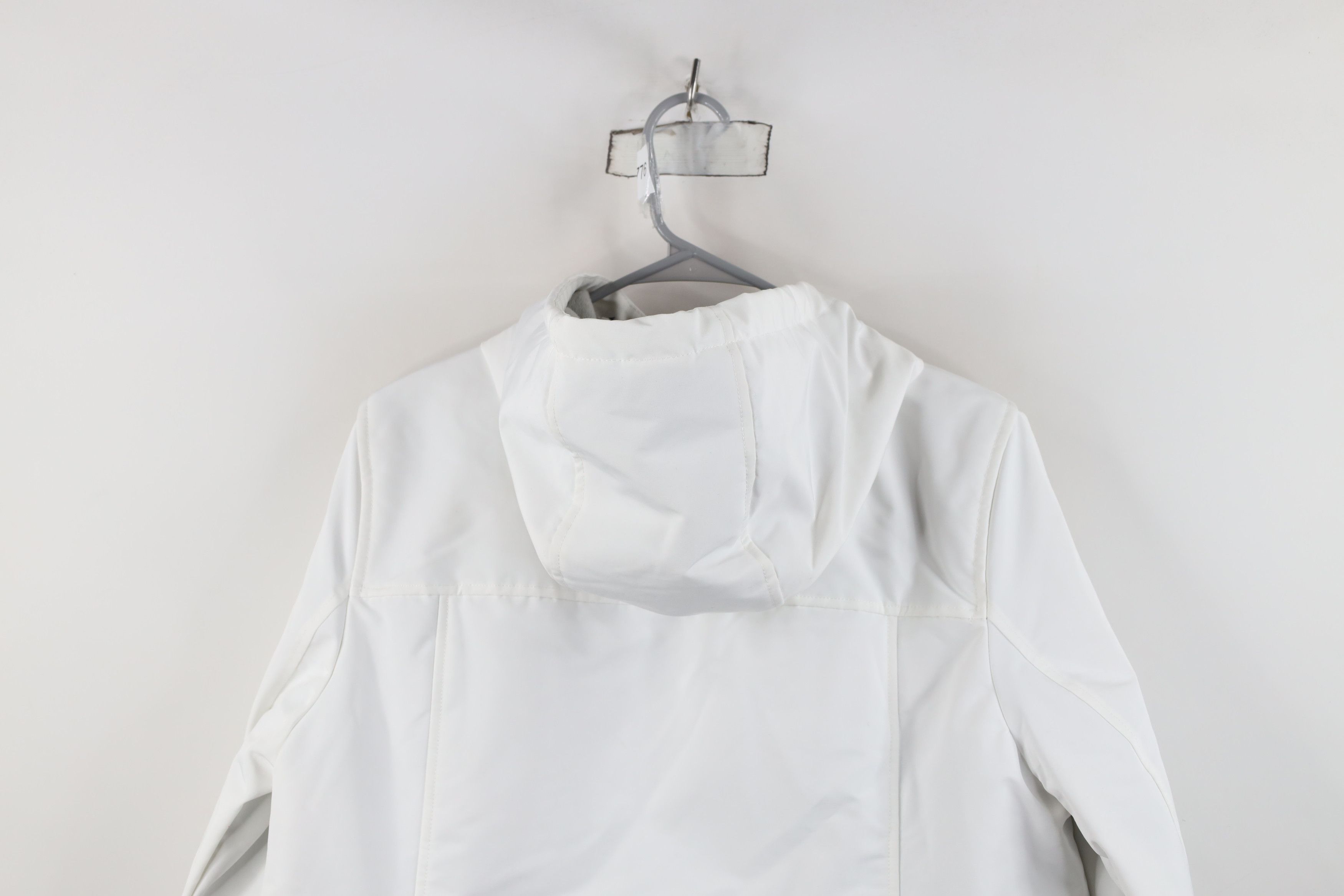 Tommy Hilfiger New Tommy Hilfiger Fleece Lined Full Zip Hooded Jacket White Size L / US 10 / IT 46 - 14 Thumbnail