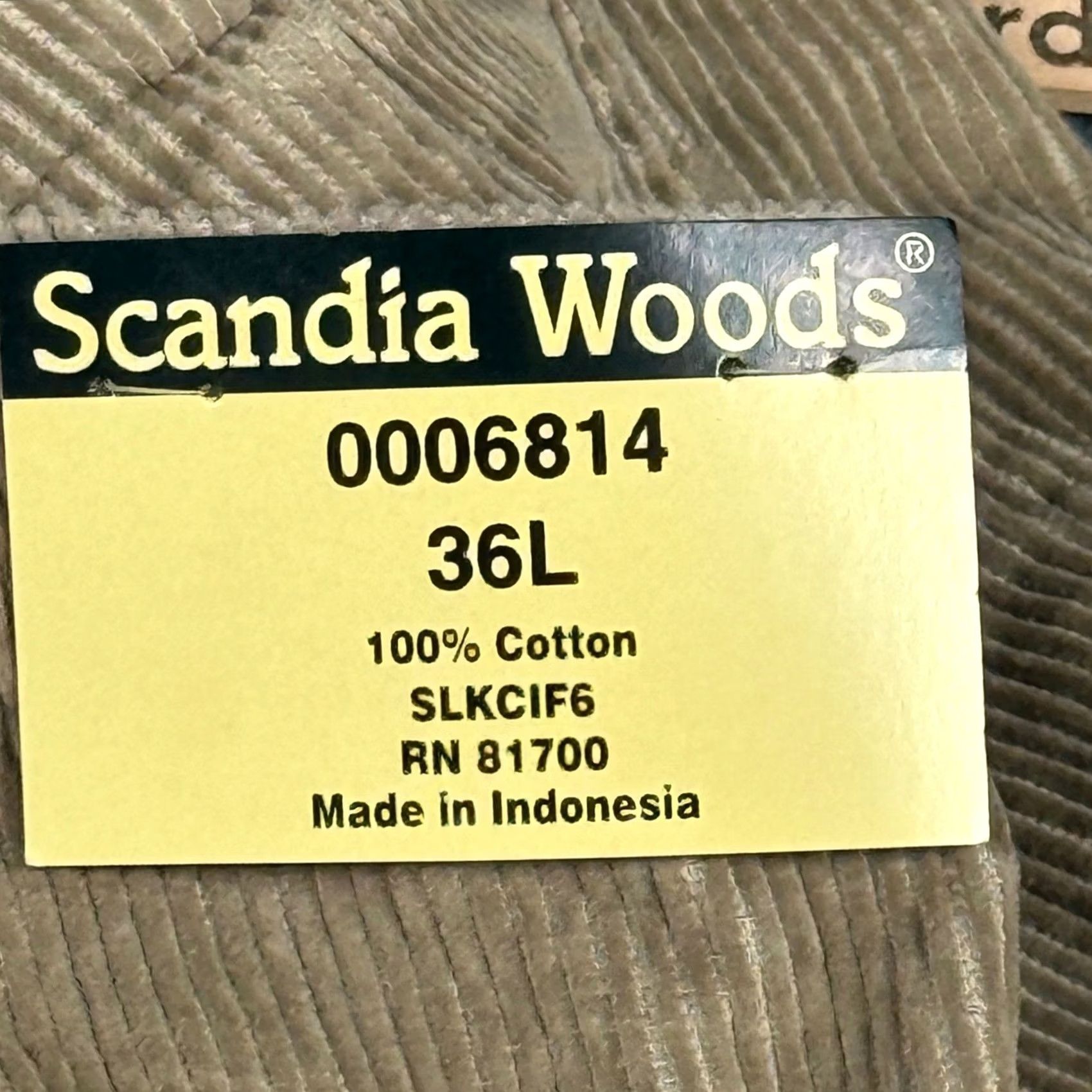 Vintage VINTAGE Scandia Woods Cargo Pants Mens 36 36L Beige Corduroy Utility Pockets Casual 90s 80s Y2K Size US 36 / EU 52 - 7 Thumbnail