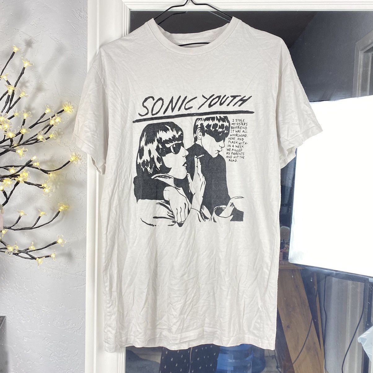 SONIC YOUTH Y2K HIT THE ROAD PRINT T SHIRT