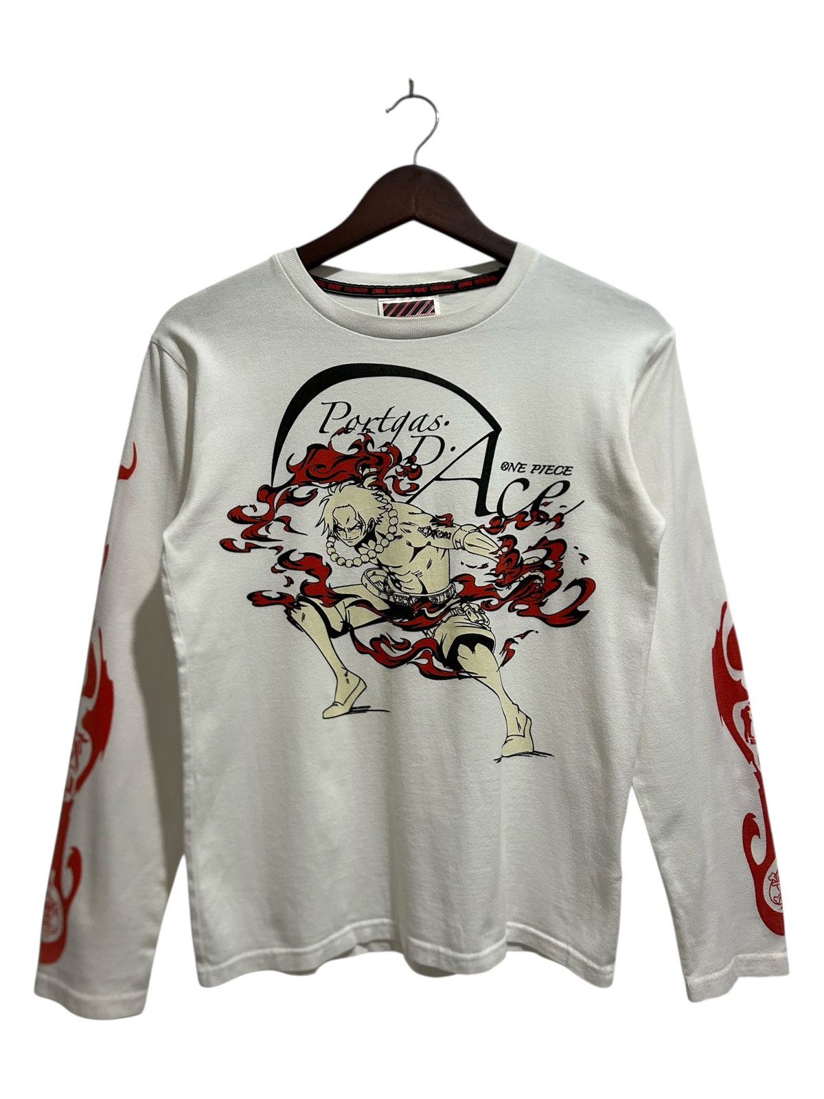 Anime One Piece x Rimaster Portgas D Ace Anime Flame Sleeve Tee Size US M / EU 48-50 / 2 - 1 Thumbnail