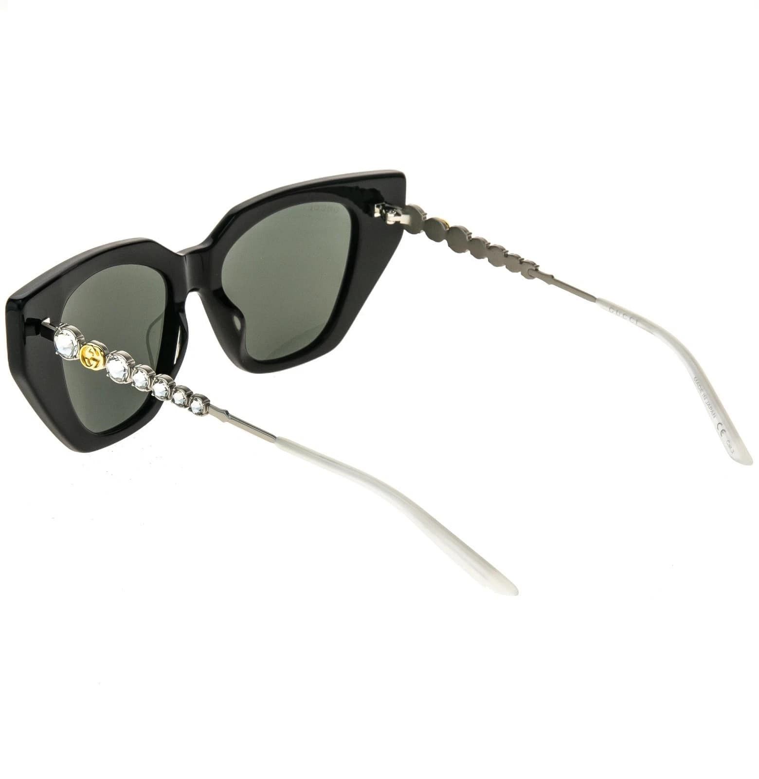 Gucci GUCCI GG0641S STAR 0641 Silver Black Stud Sunglasses 001 Size ONE SIZE - 7 Thumbnail