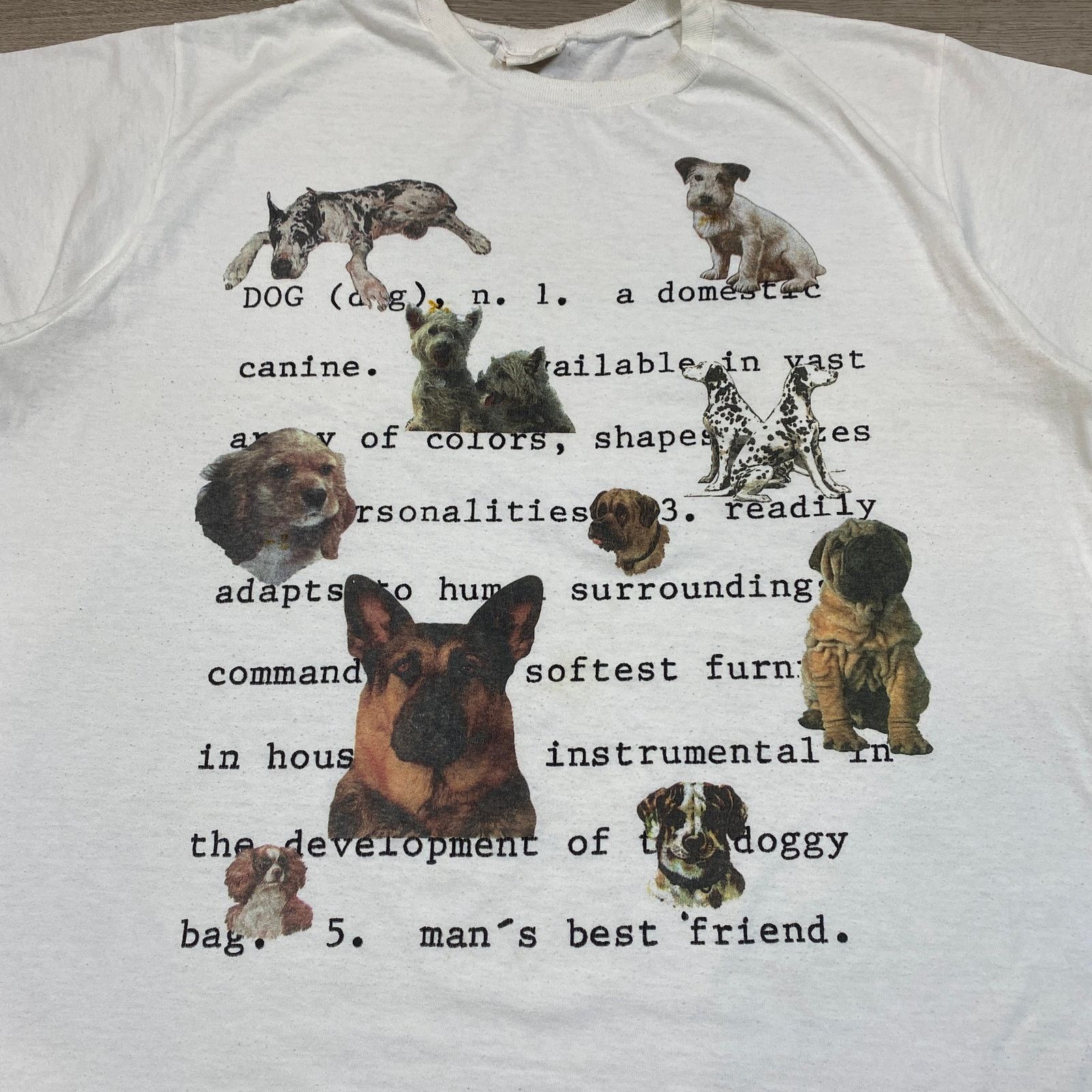 Vintage VTG Dog Definition Dog Breed Single Stitch T Shirt Men's 1X Size US XXL / EU 58 / 5 - 2 Thumbnail