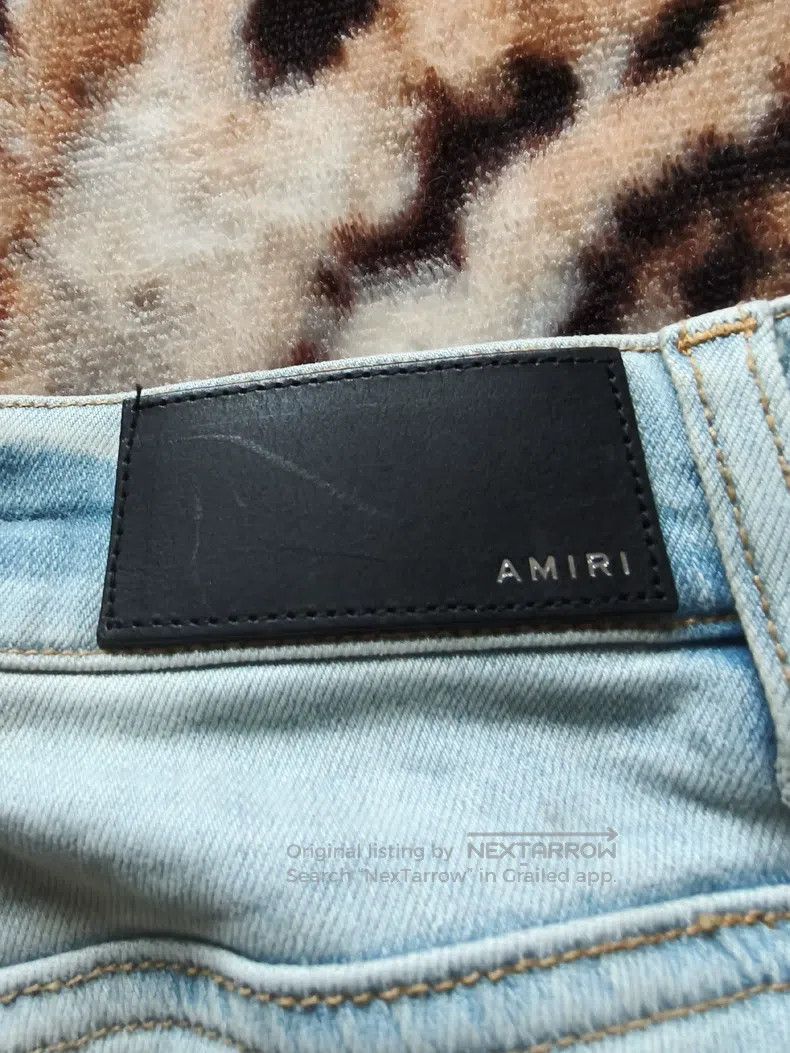 Amiri Amiri Light Blue Women's Denim Jeans Size 29" - 8 Thumbnail