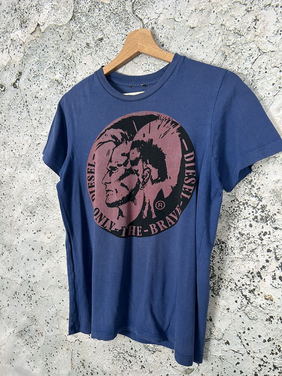 Diesel × Vintage Vintage Diesel Logo Graphic Tee Y2K 00s Punk Rock Size US S / EU 44-46 / 1 - 2 Thumbnail