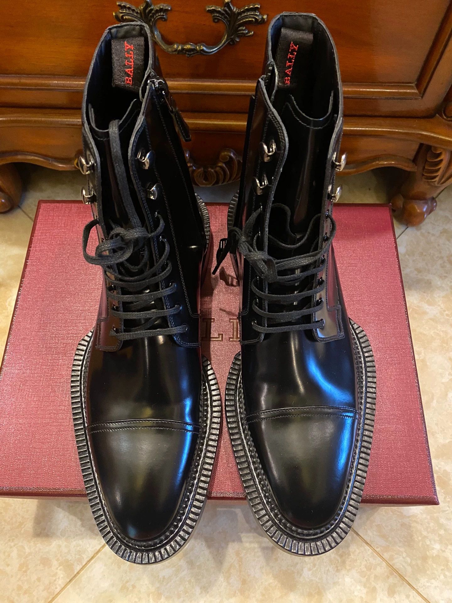 Bally BALLY SWISS MADE Hightop Leather Boots 7 Wide Band Size US 8 / EU 41 - 2 Thumbnail
