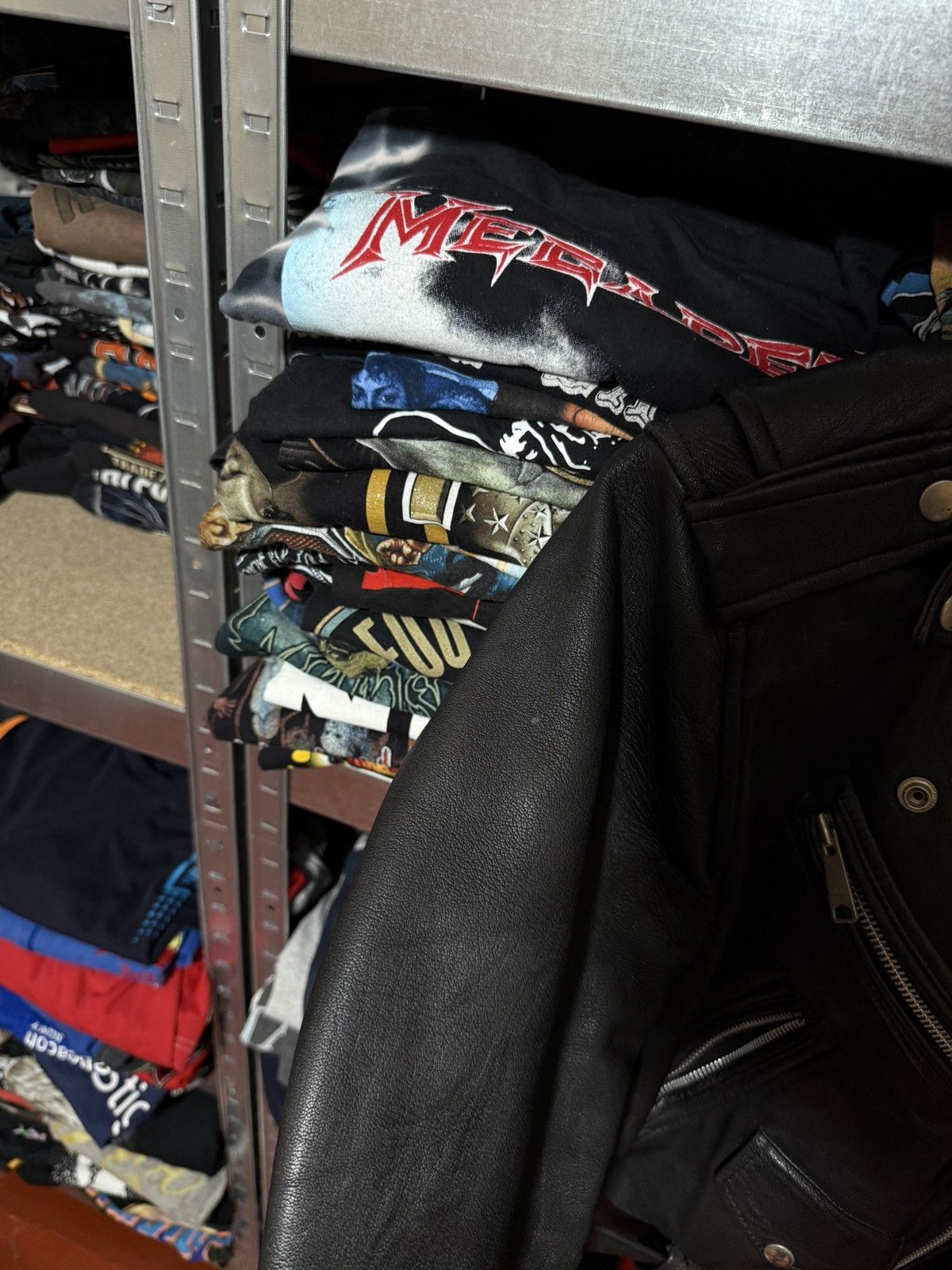 Vintage Vintage 80’s Crazy Painted Wolf Art Leather Biker Jacket Y2K Size US S / EU 44-46 / 1 - 14 Thumbnail