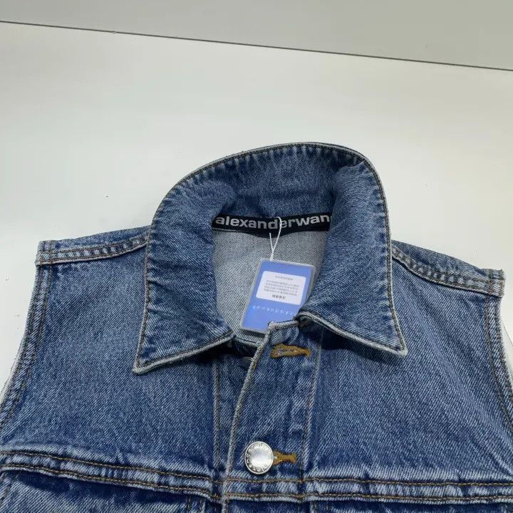 Alexander Wang Alexander Wang Blue Denim Sleeveless Vest - Size S / US 4 / IT 40 - 8 Thumbnail
