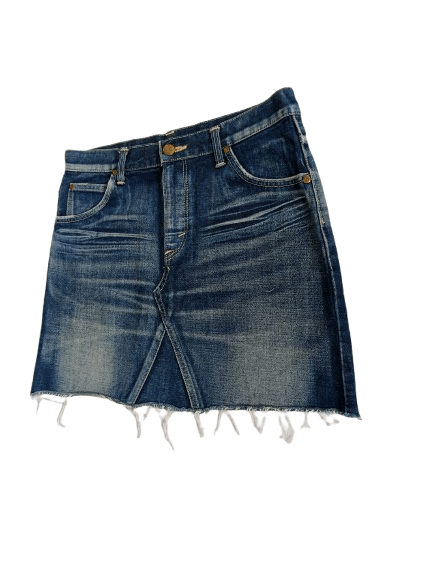 Lee Vintage Lee Denim Skirt Blue Denim Nice Style Size 33" - 5 Thumbnail