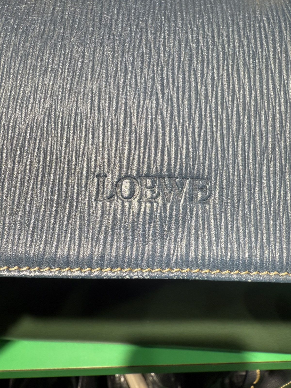 Loewe LOEWE Velázquez Handbag, Blue/Green Size ONE SIZE - 3 Thumbnail