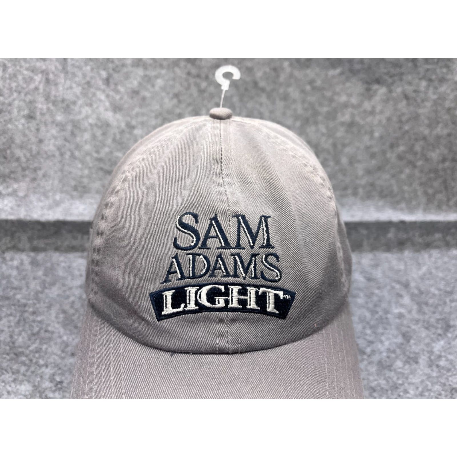 Vintage Sam Adams American Light Hat Cap Strap Back Adult One Size Gray 100% Cotton Size ONE SIZE - 2 Thumbnail