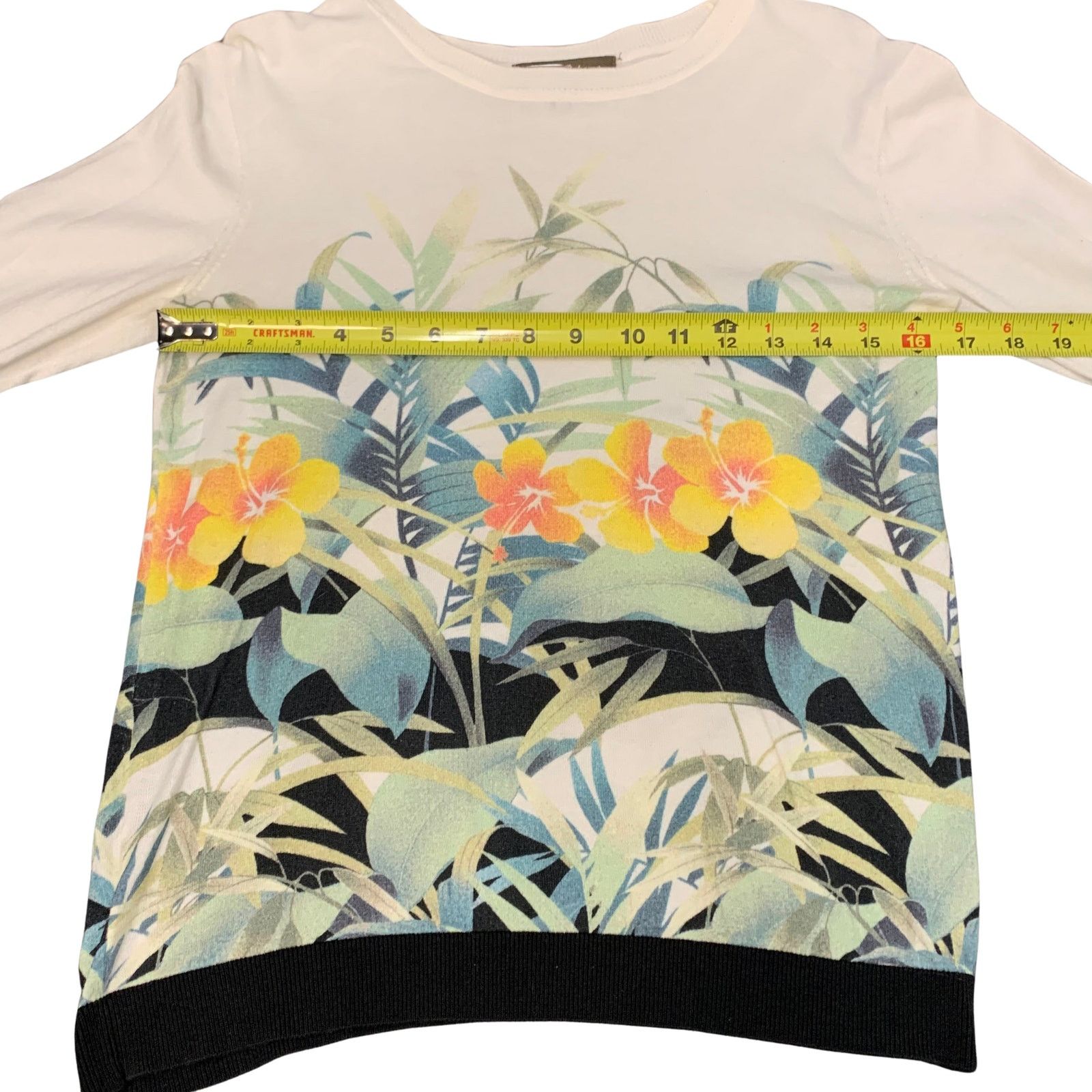 Tommy Bahama Vintage Tommy Bahama Fitted Long Sleeve Tropical Blouse Size S / US 4 / IT 40 - 6 Thumbnail