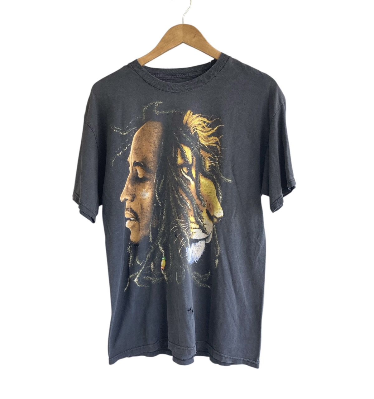 Band Tees Vintage Distressed Bob Marley Tee 90s Y2K T Shirt Band Zion Size US L / EU 52-54 / 3 - 2 Thumbnail
