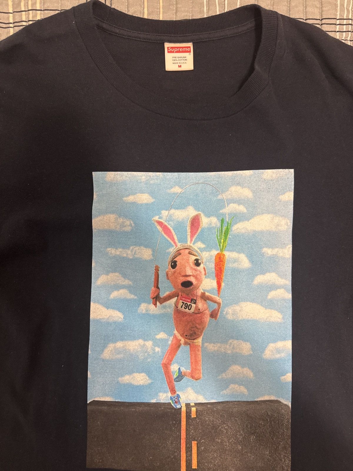 Supreme Navy blue Mike Hill Runner Supreme T-Shirt Size US M / EU 48-50 / 2 - 3 Thumbnail