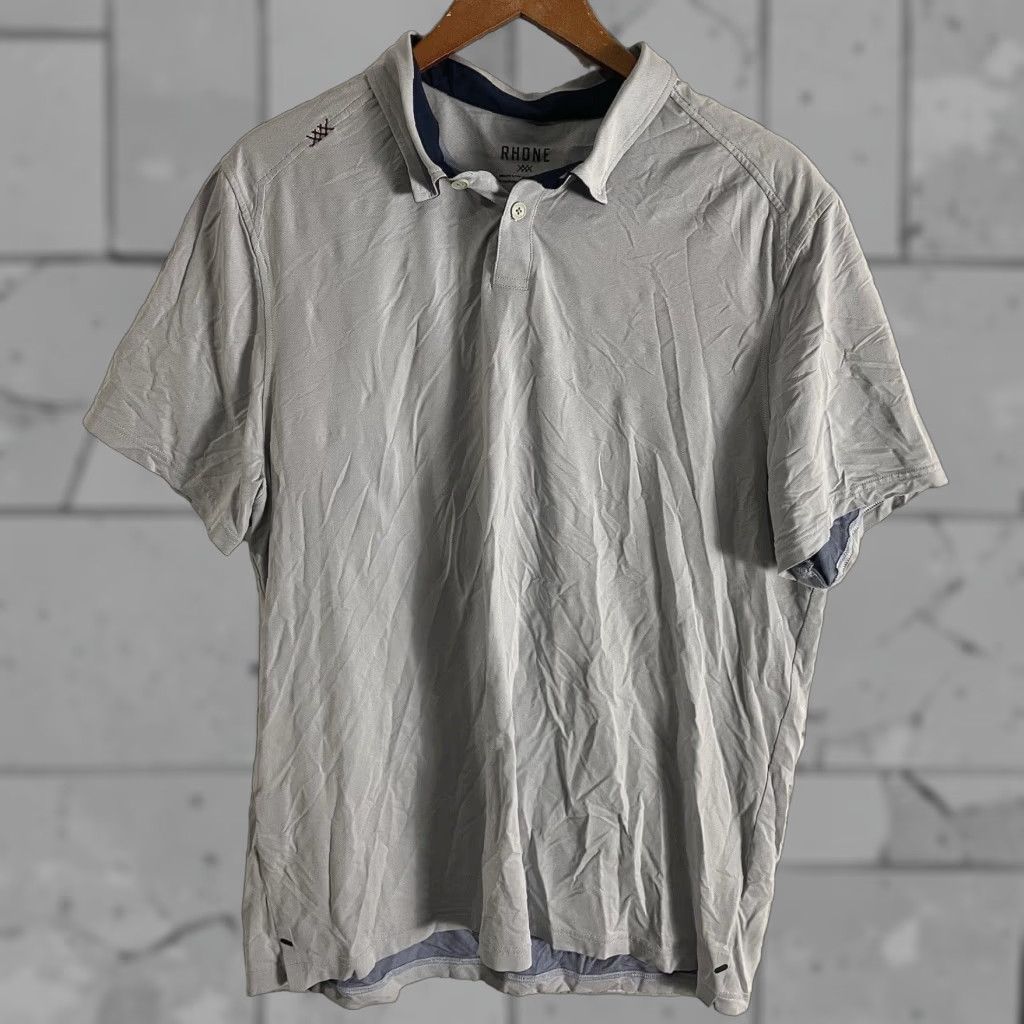 Rhone Rhone Athletic Polo Shirt Mens XL Light Blue Size US XL / EU 56 / 4 - 1 Thumbnail
