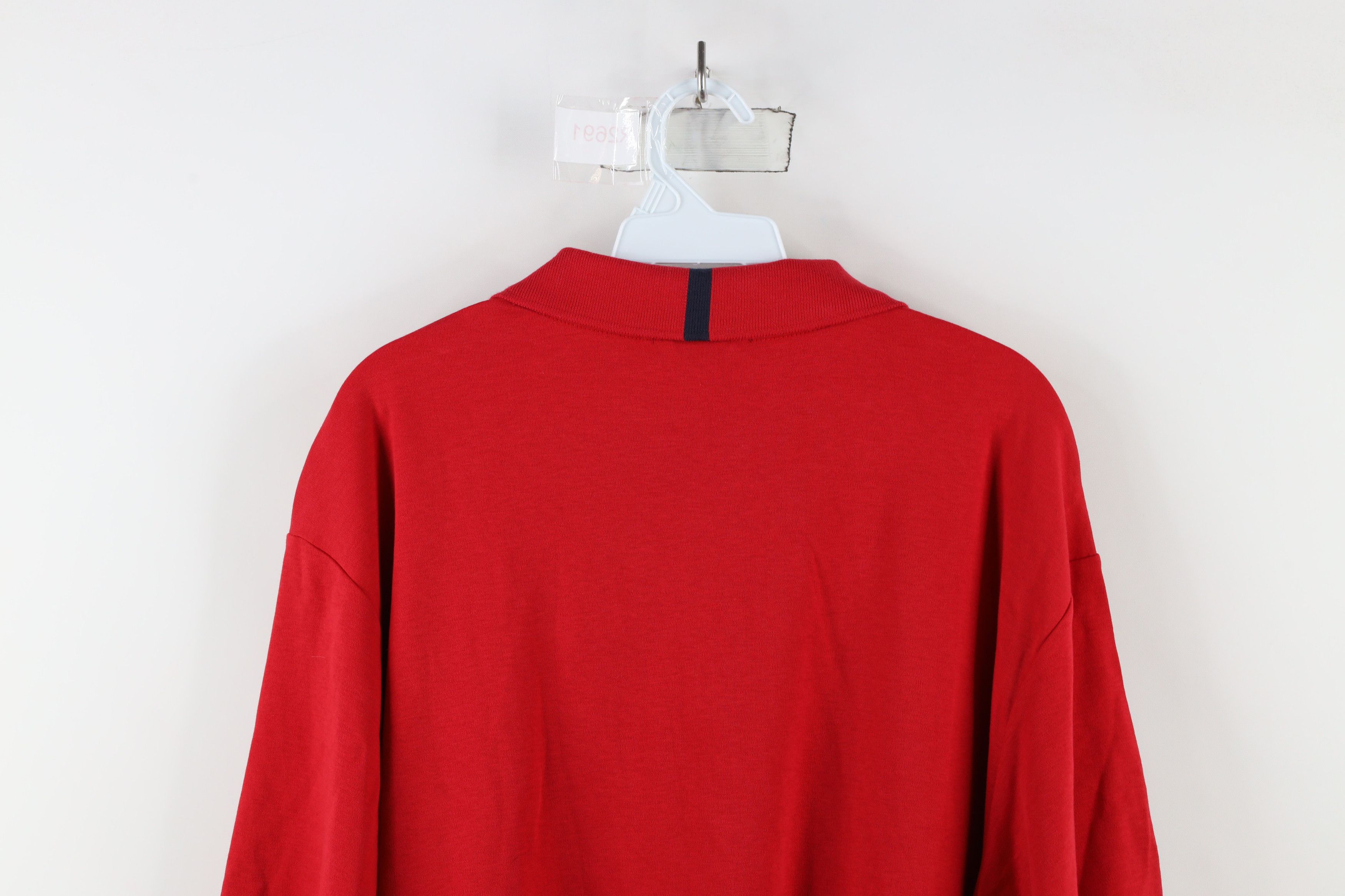 Nautica × Vintage Deadstock Vintage Nautica Sailing Collared Polo Shirt Red Size US XL / EU 56 / 4 - 13 Thumbnail