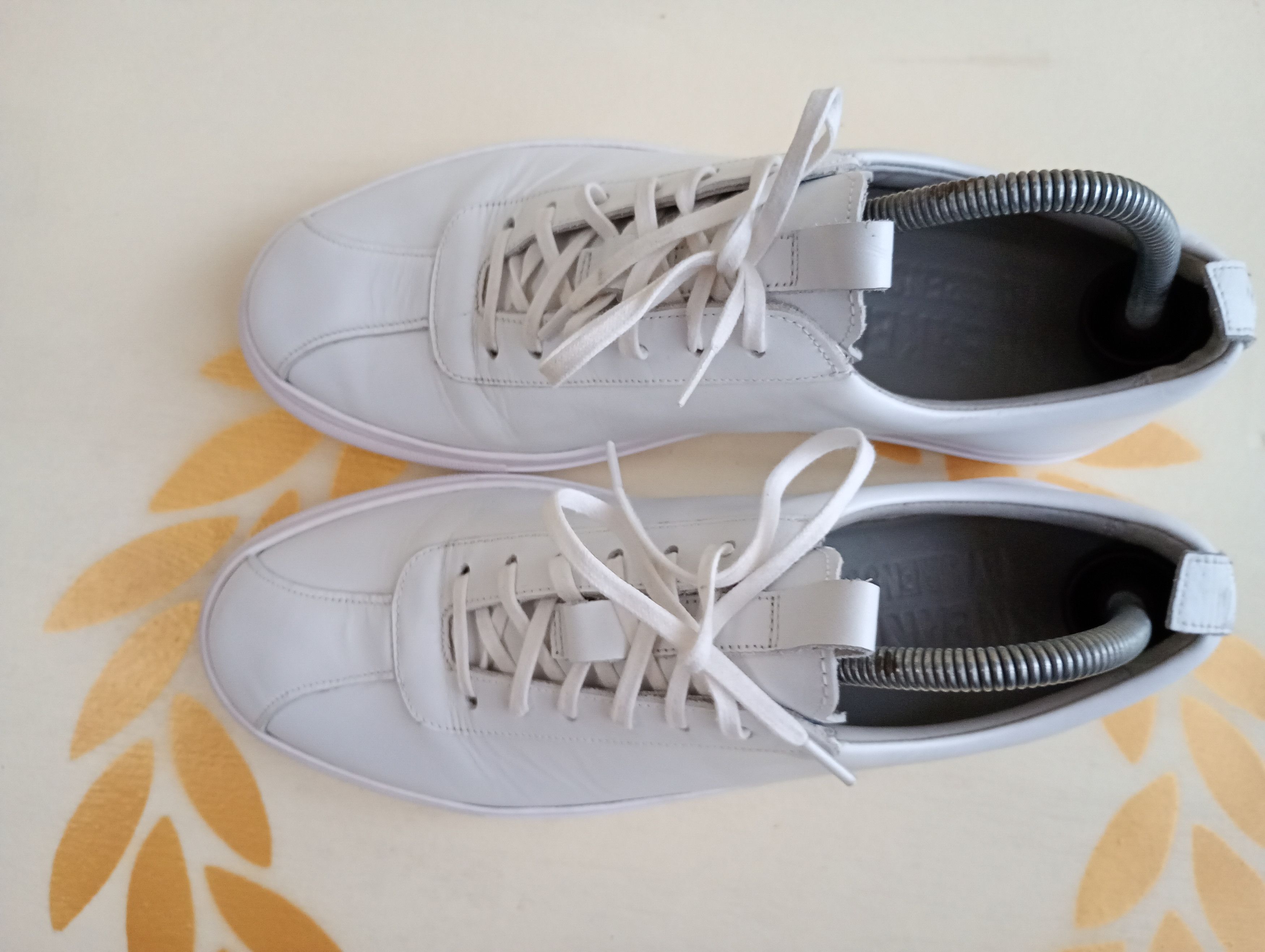 Grenson Grenson White Leather Sneakers Size US 8 / EU 41 - 3 Thumbnail