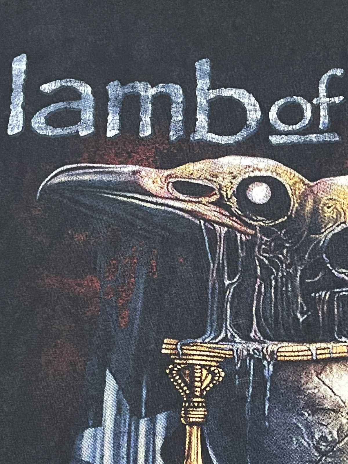 Band Tees Lamb of God Raven Skull Graphic Band Tee Black L Size US L / EU 52-54 / 3 - 10 Thumbnail