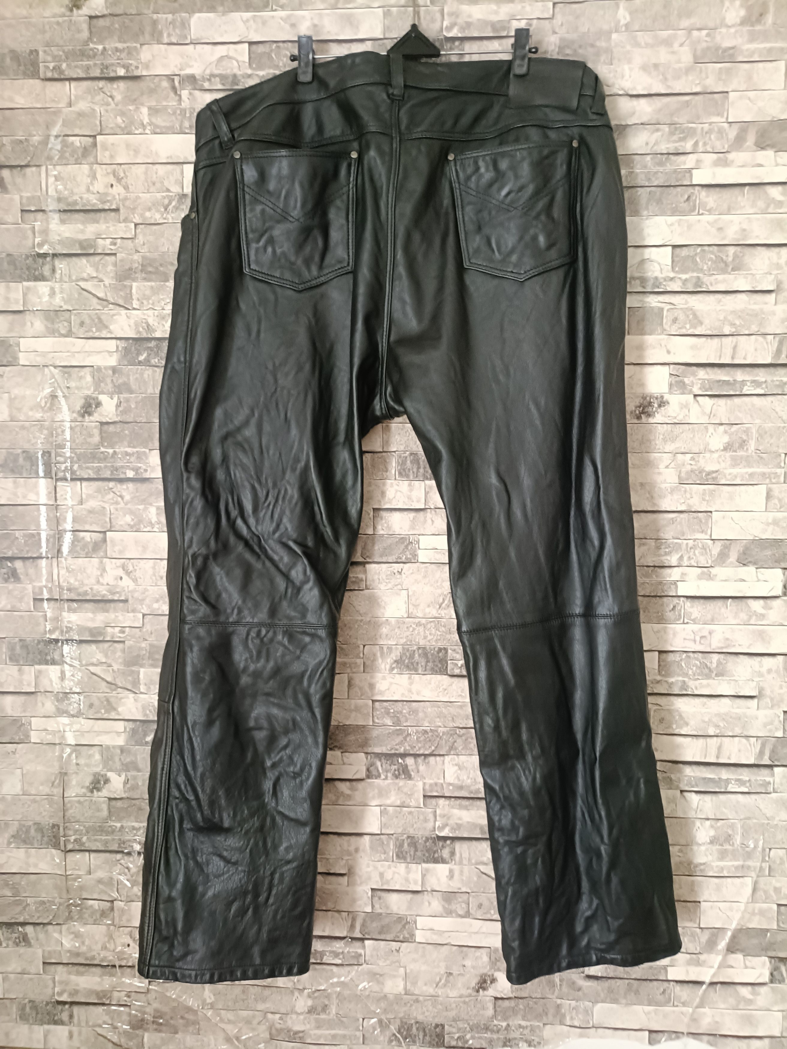 Leather Spirit motors Dallas biker leather pants Size US 43 - 9 Thumbnail