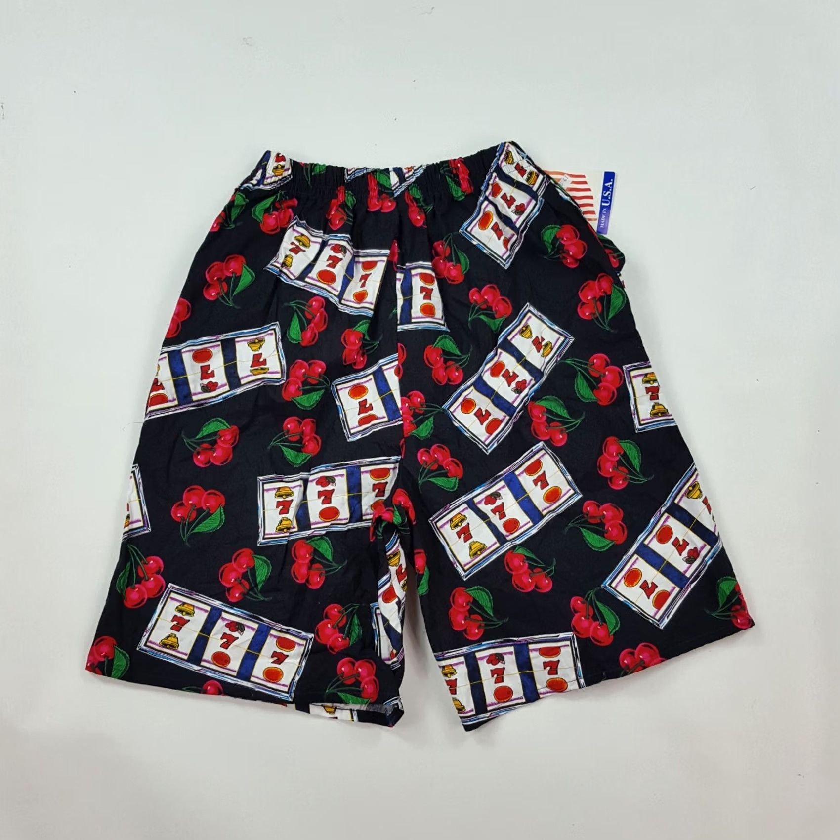 Vintage VINTAGE Infinity Chic Casino Slot Machine Lucky 7 Women's M Retro High Waist Shorts Size 26" / US 2 / IT 38 - 5 Thumbnail