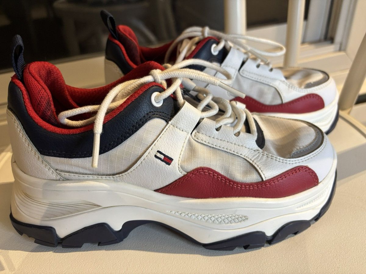 Tommy Jeans Tommy Hilfiger Chunky Sneakers / Red White Navy – EU 37 Size US 7 / IT 37 - 6 Thumbnail